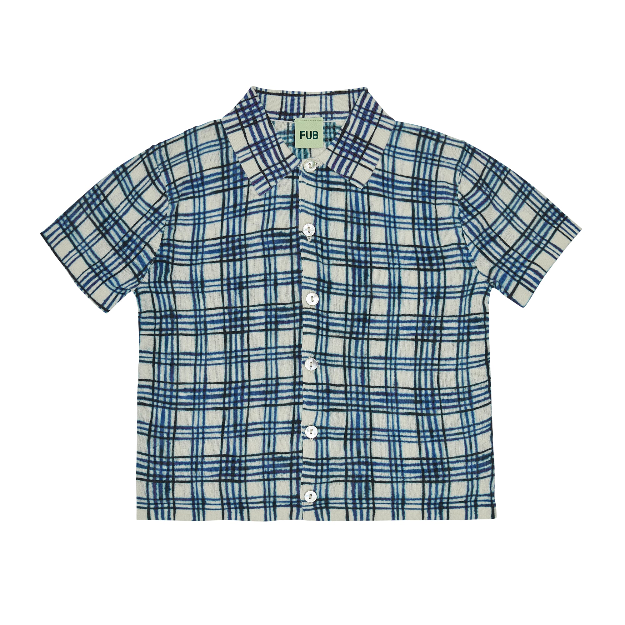 Boys & Girls Blue Check Cotton Shirt