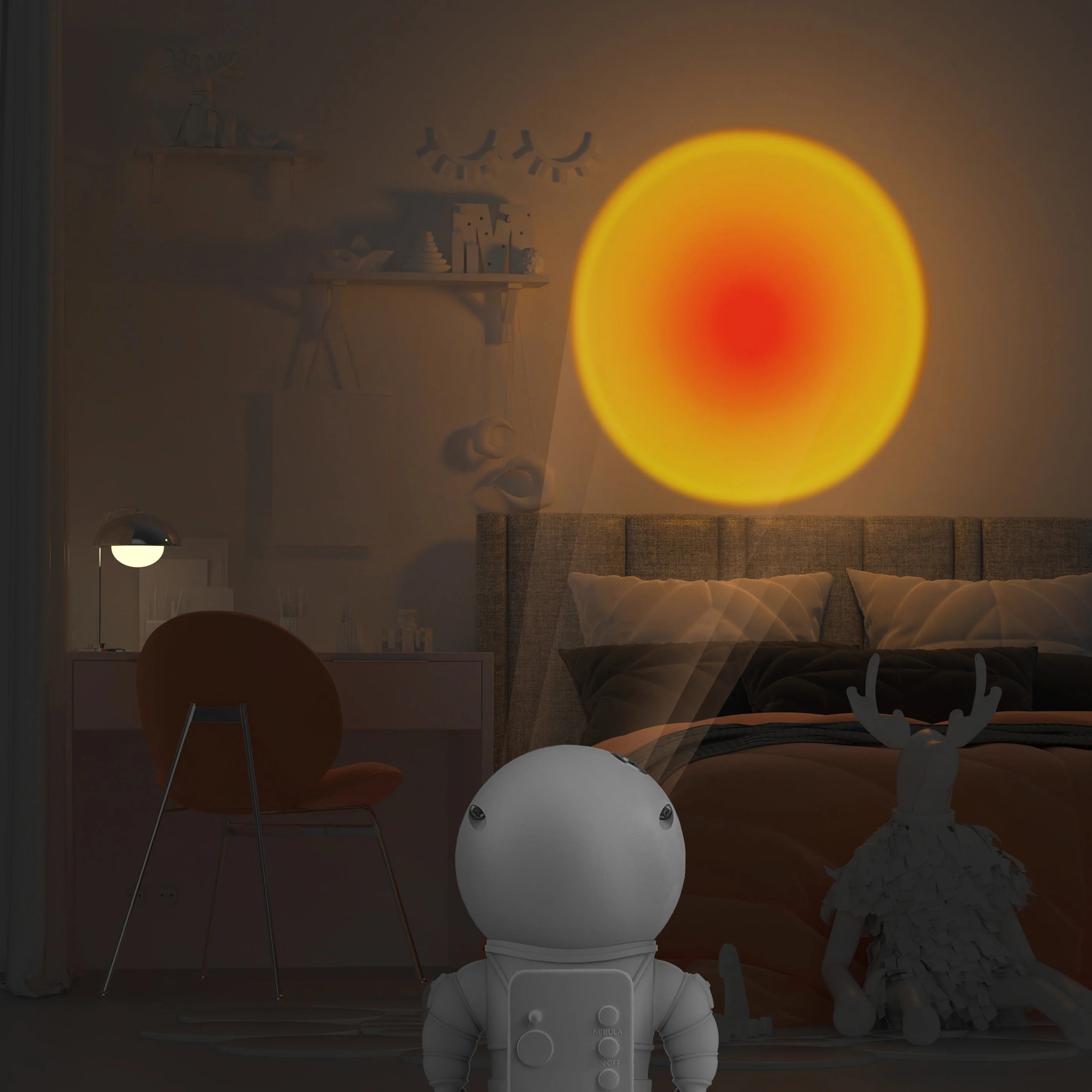 Orange Space Light