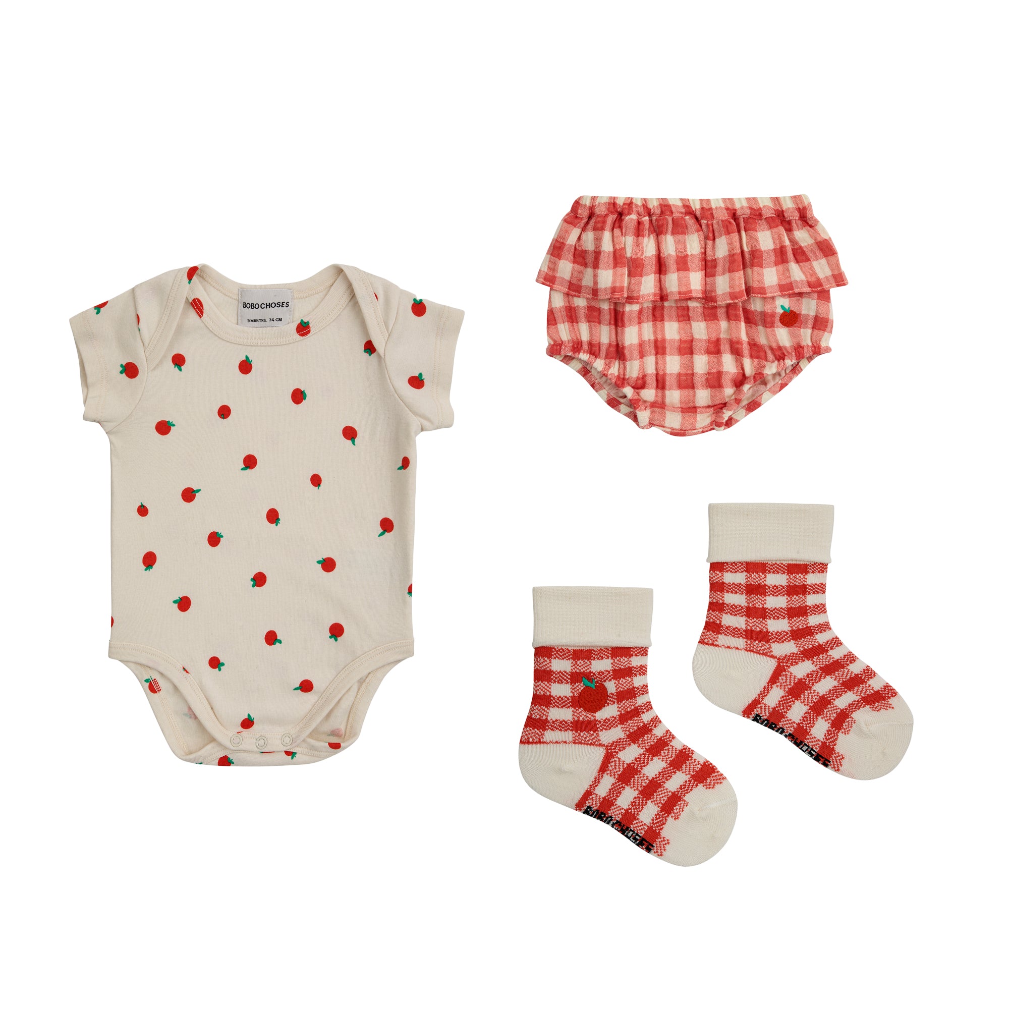 Baby Girls White Babysuit Set(3 Pack)