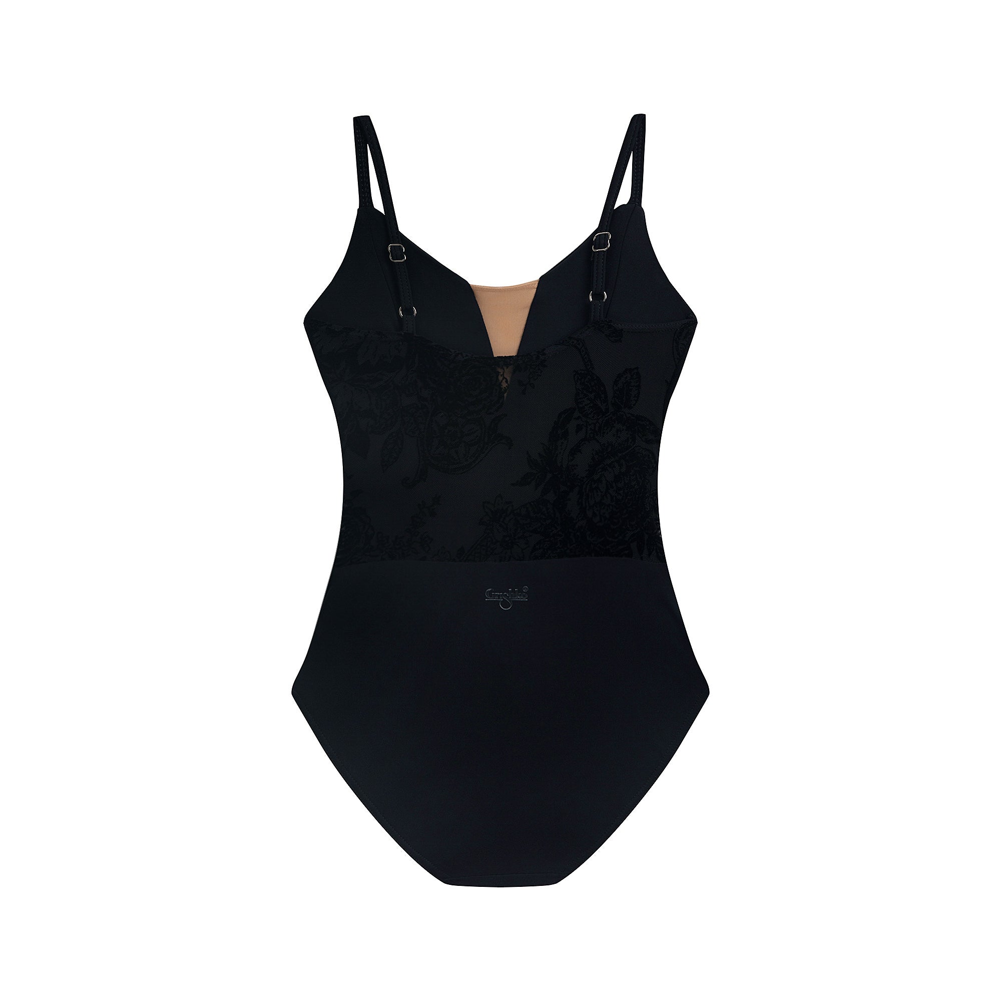 Girls Black Velvet Ballet Onesies(DAD4049MP/black)