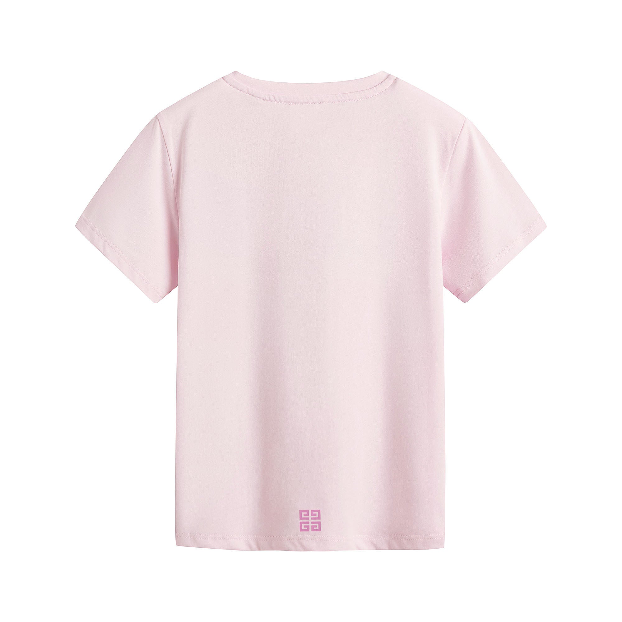 Girls Pink Logo Cotton T-Shirt
