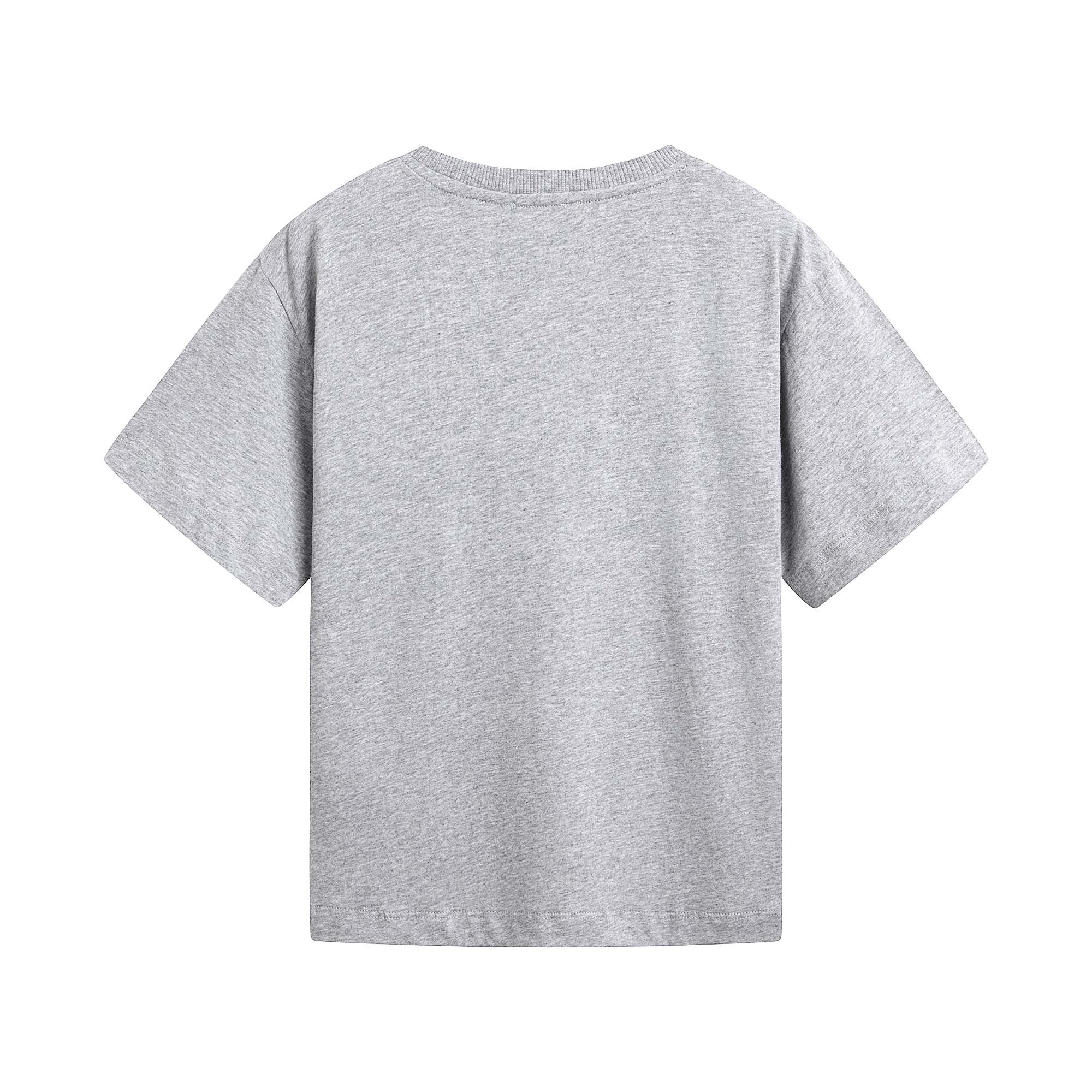 Boys & Girls Grey Bear Printed Cotton T-Shirt