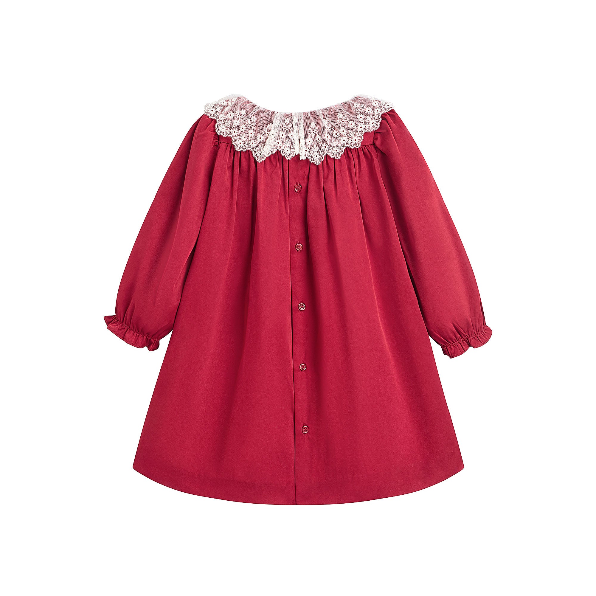 Baby Girls Red Ruffled Dress