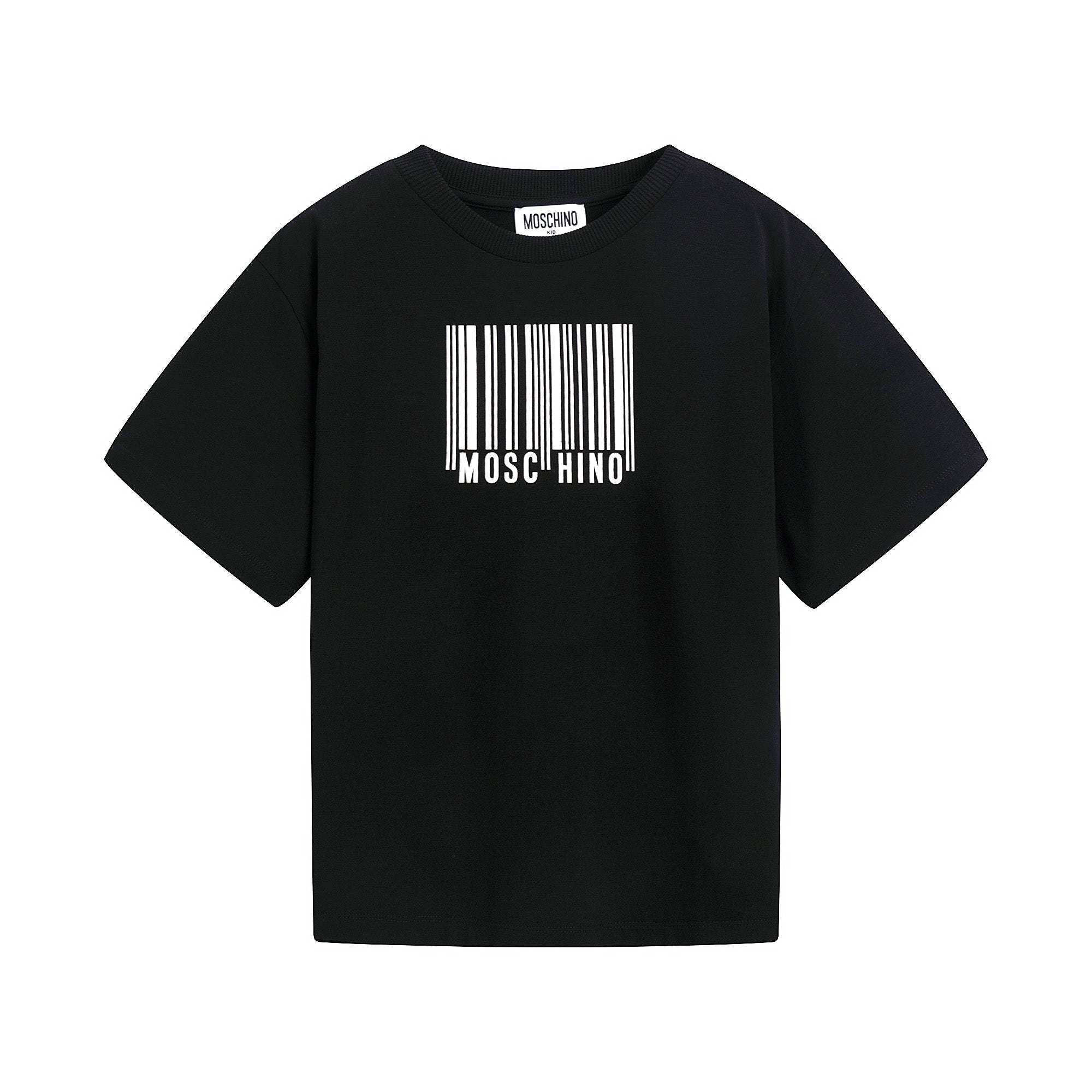 Girls Black Cotton T-Shirt