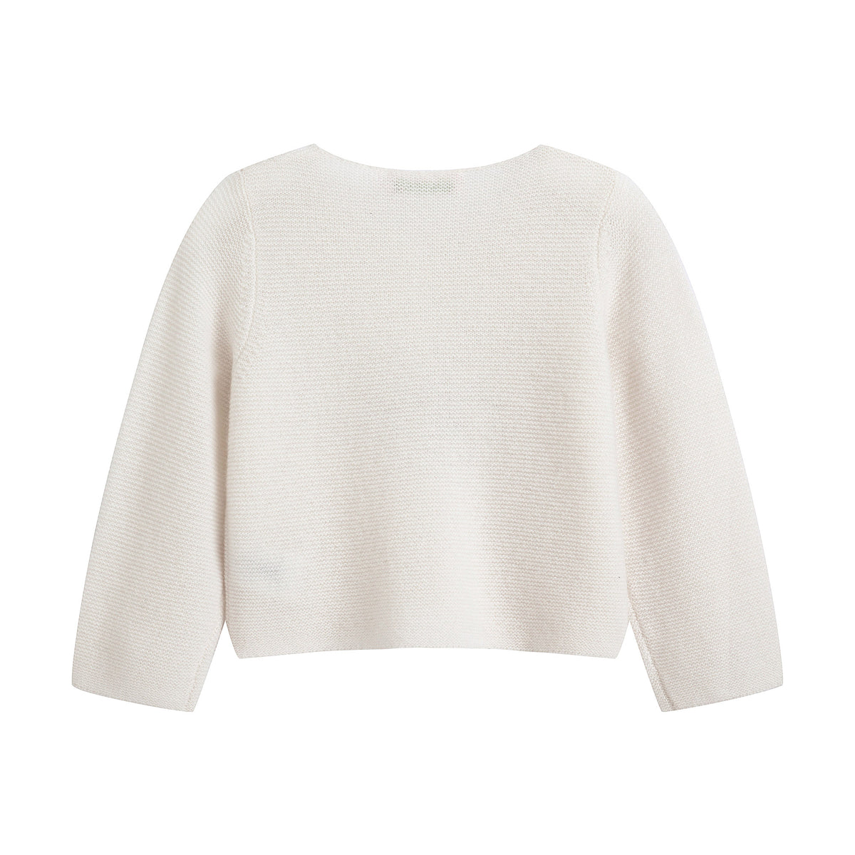 Gilet en cachemire blanc pour bébés filles