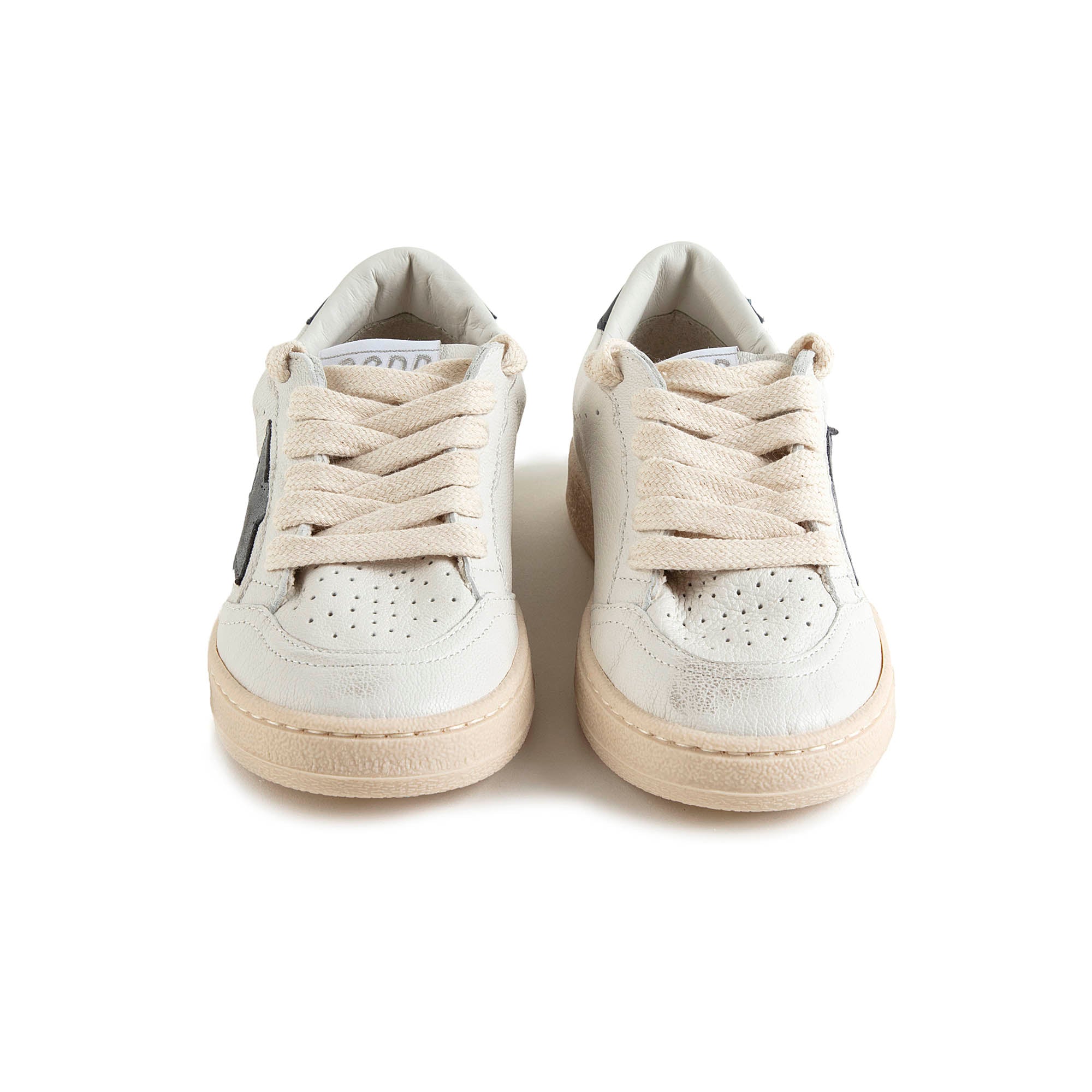 Boys & Girls White "BALLSTAR" Shoes
