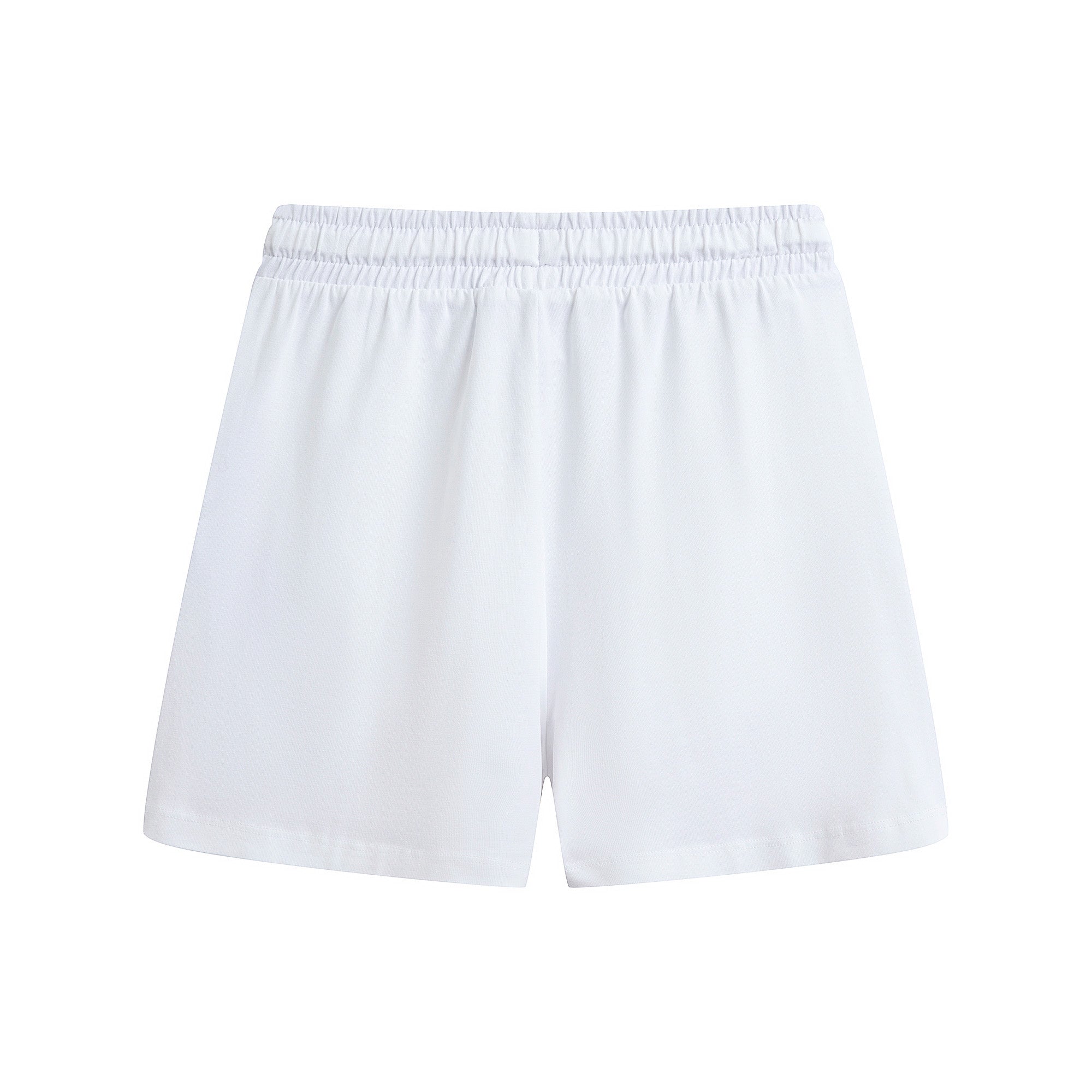 Boys White Logo Cotton Shorts