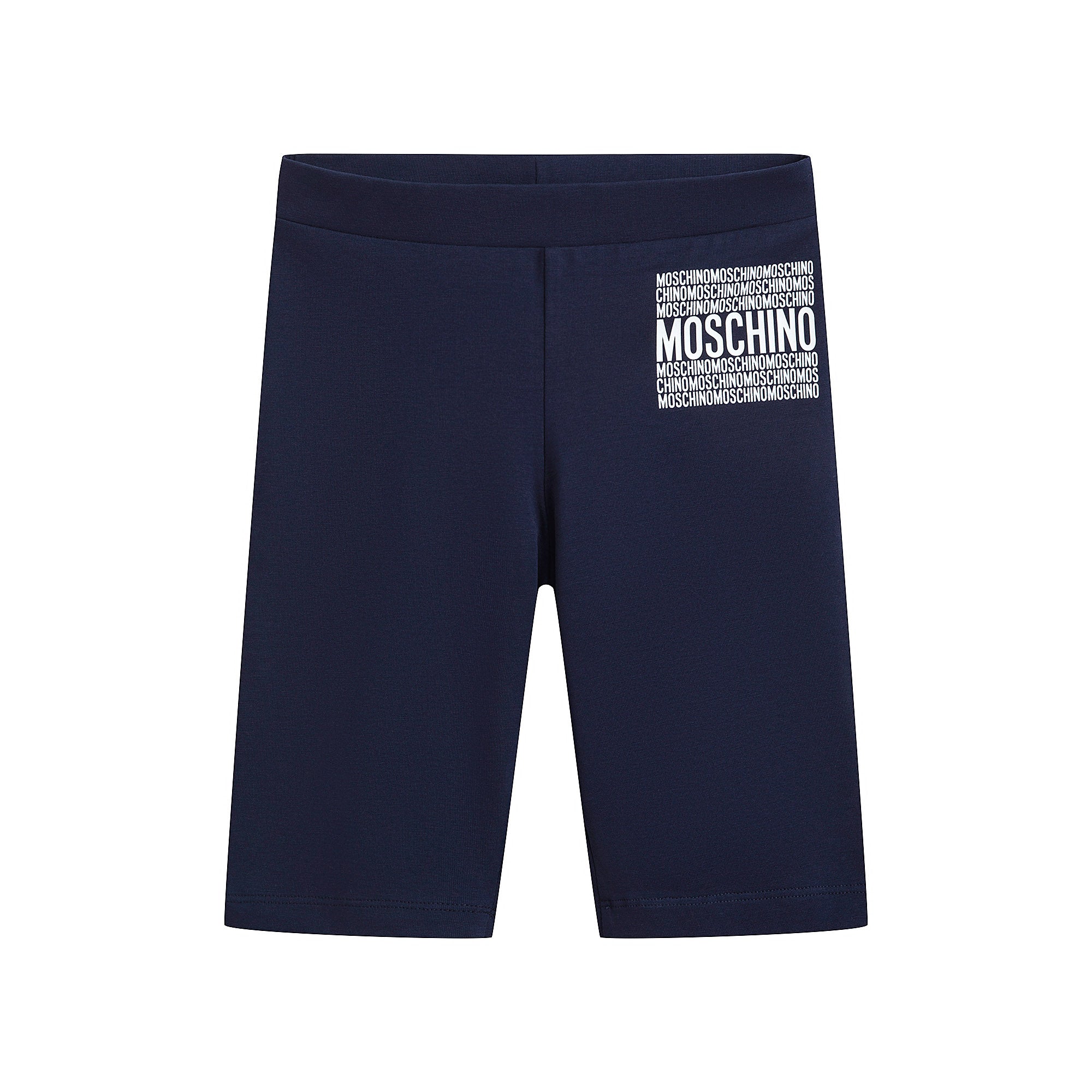 Girls Navy Cotton Shorts