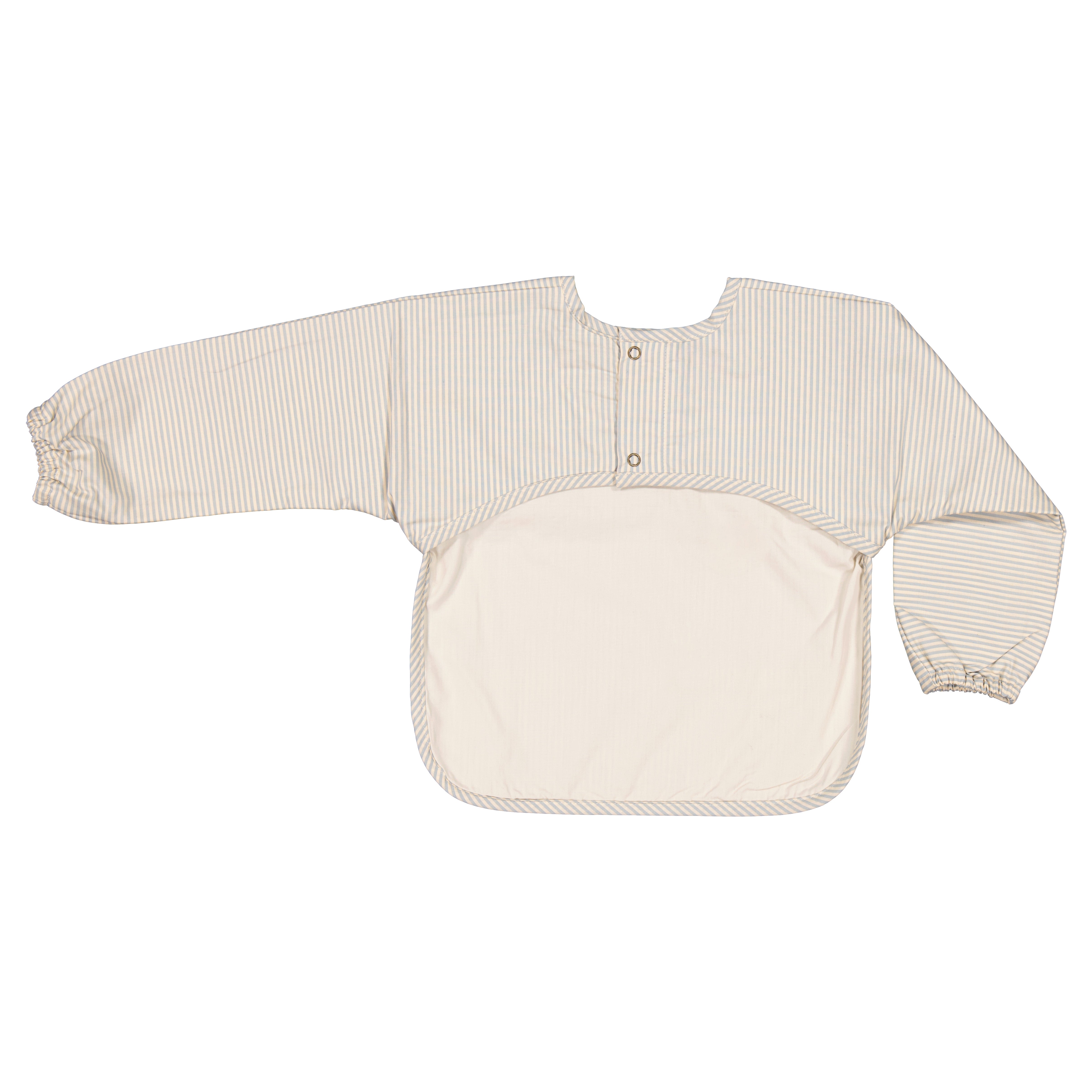 Baby Boys & Girls Blue Grey Stripes Bib