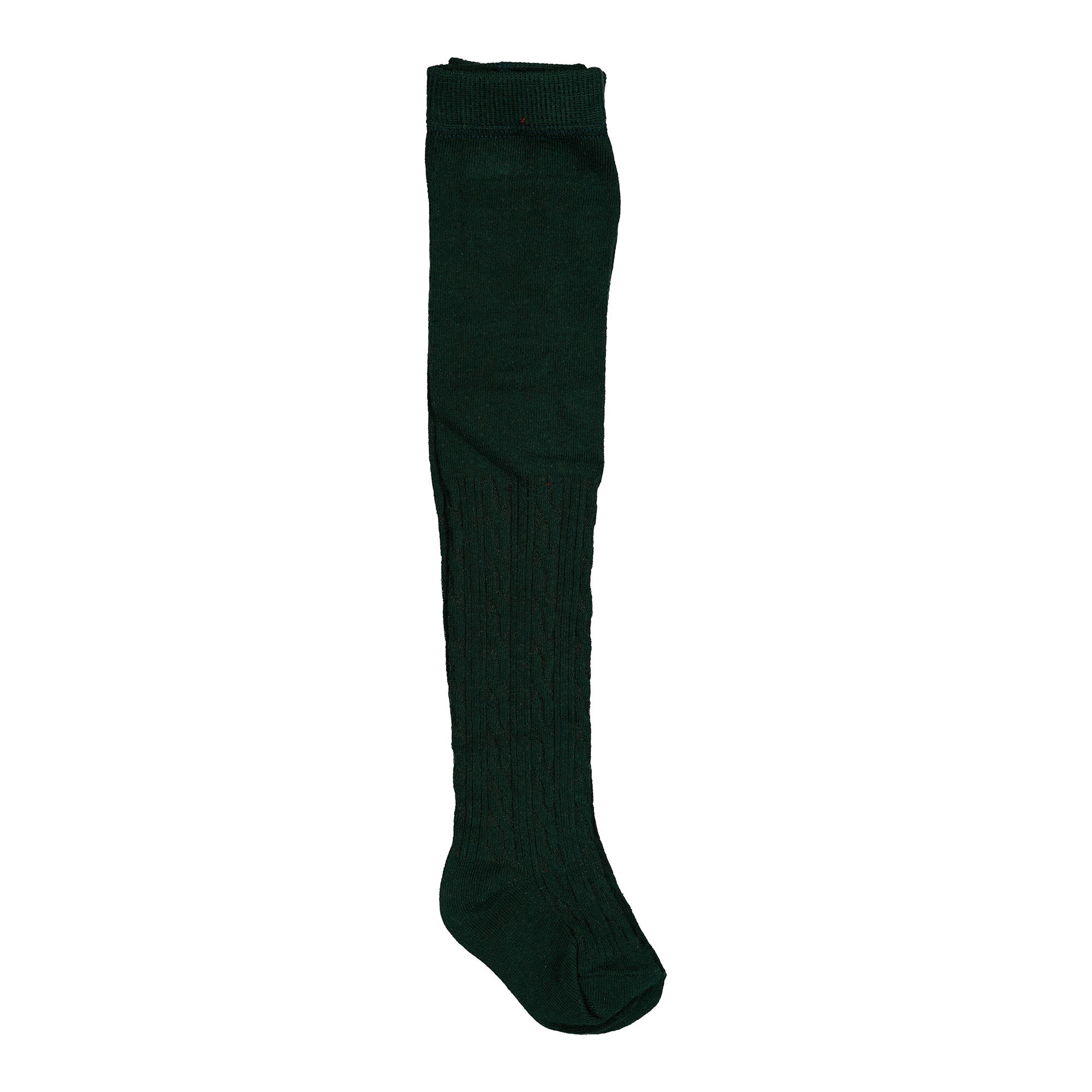 Baby Girls Dark Green Cotton Tights