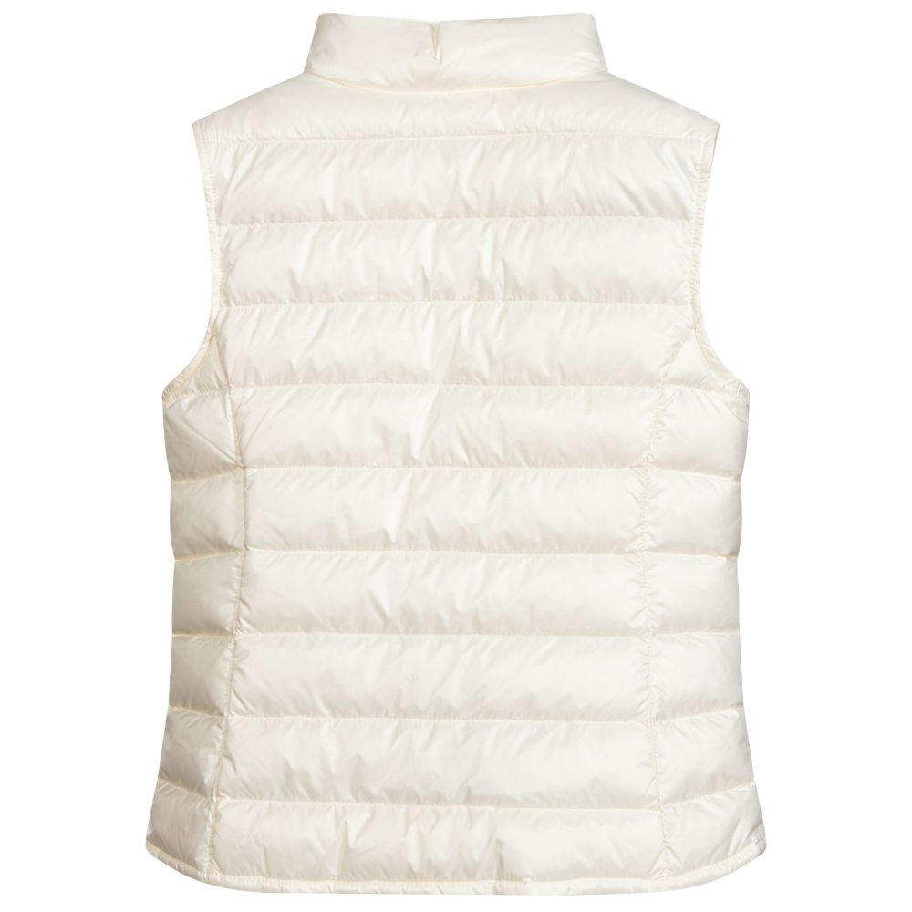 Girls White "LIANE" Padded Down Gilet