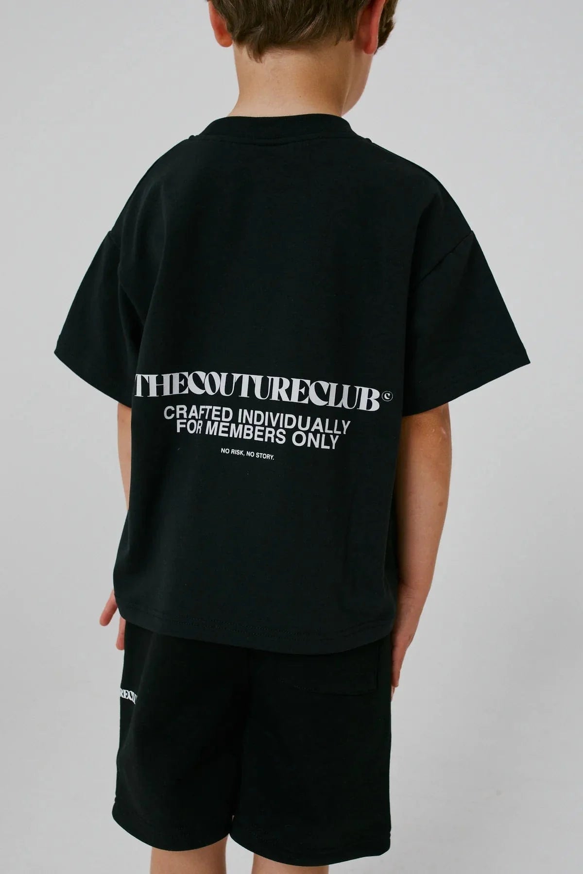 The Couture Club Kids Heavyweight Copyright T-Shirt in Black