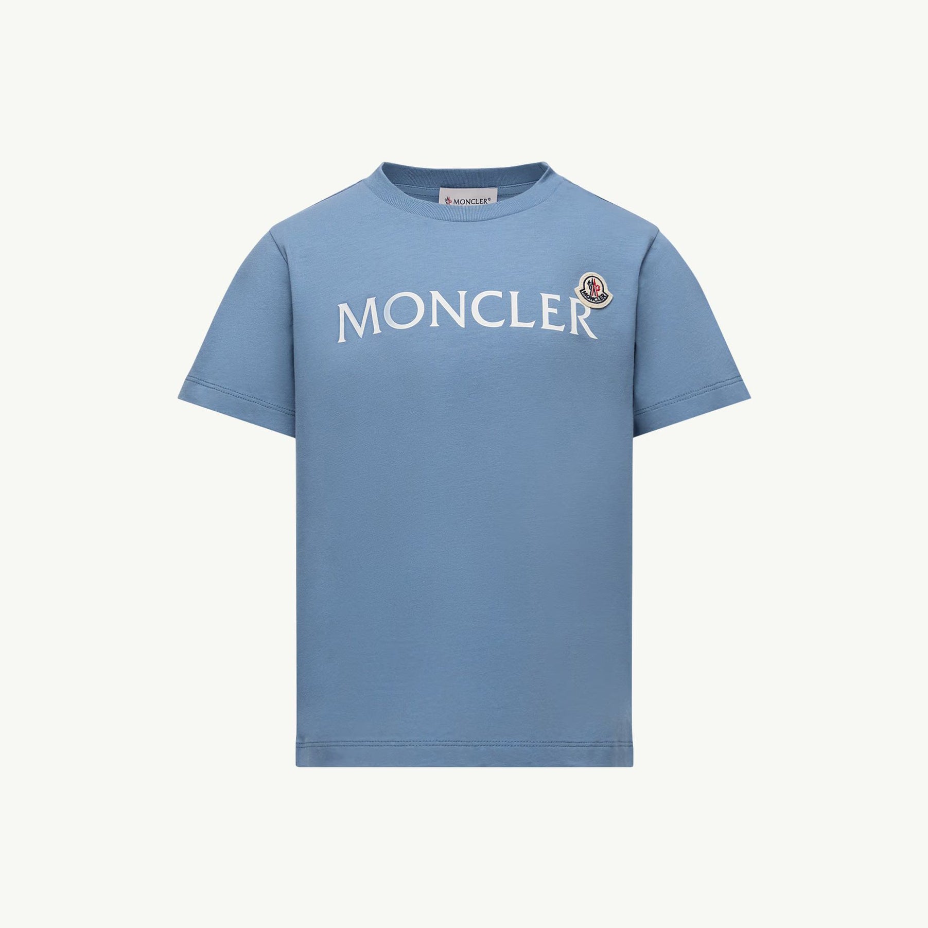Boys Blue Logo Cotton T-Shirt