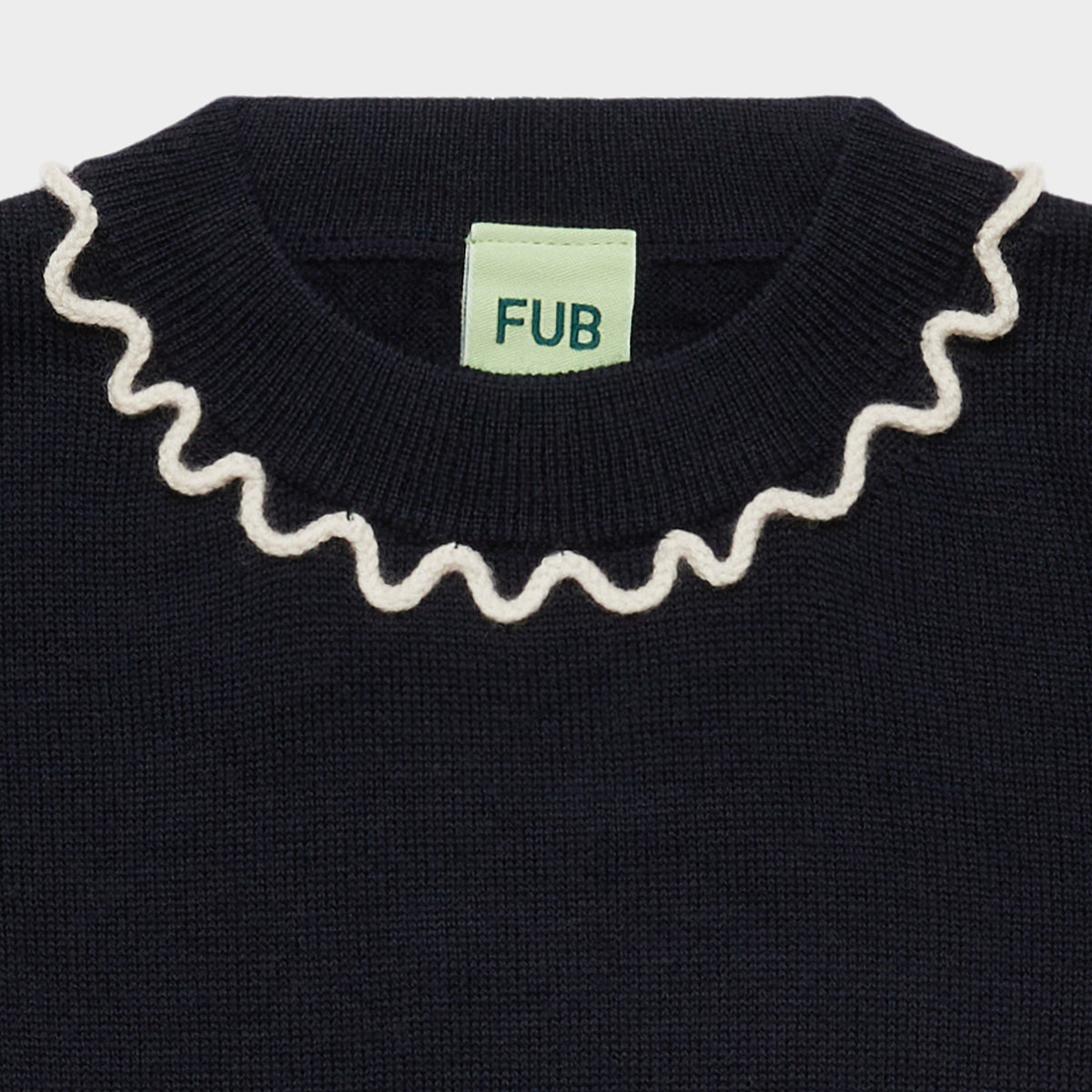 Girls Dark Navy Wool Sweater