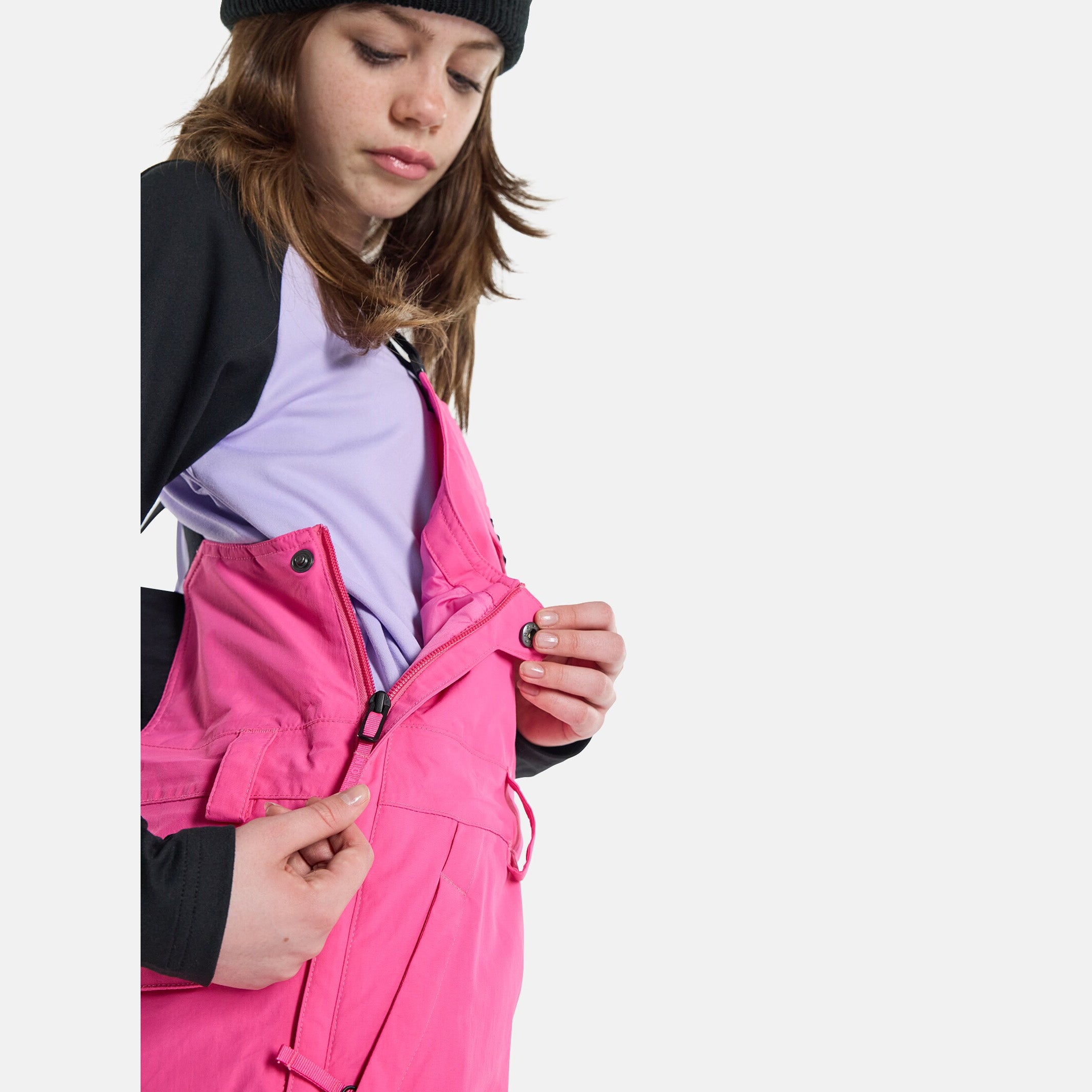 Girls Fuchsia Snow Trousers