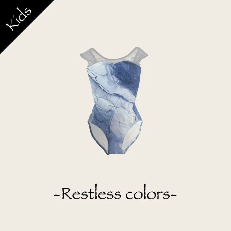 Girls Blue"Restless colors/Plie/Moss blue"Ballet Onesies