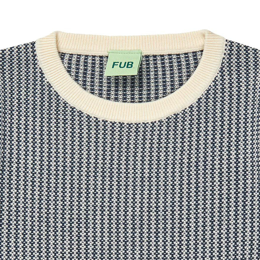 Boys & Girls Navy Stripes Cotton Knit T-Shirt