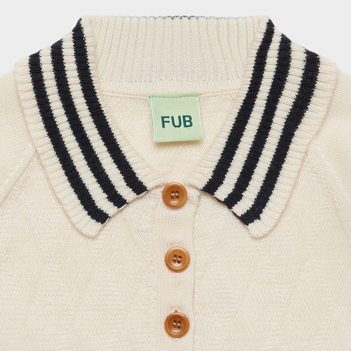 Boys & Girls White Wool Polo Shirt