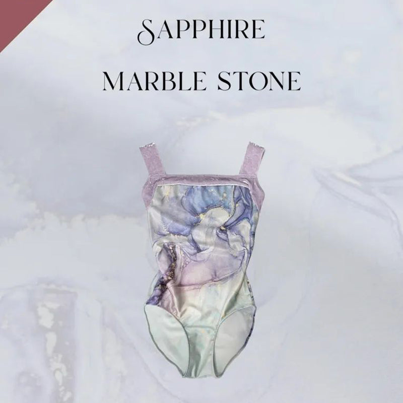 Girls Lira"Sapphire Marble Stone"Ballet Onesies(186127237/Pique/Lira)