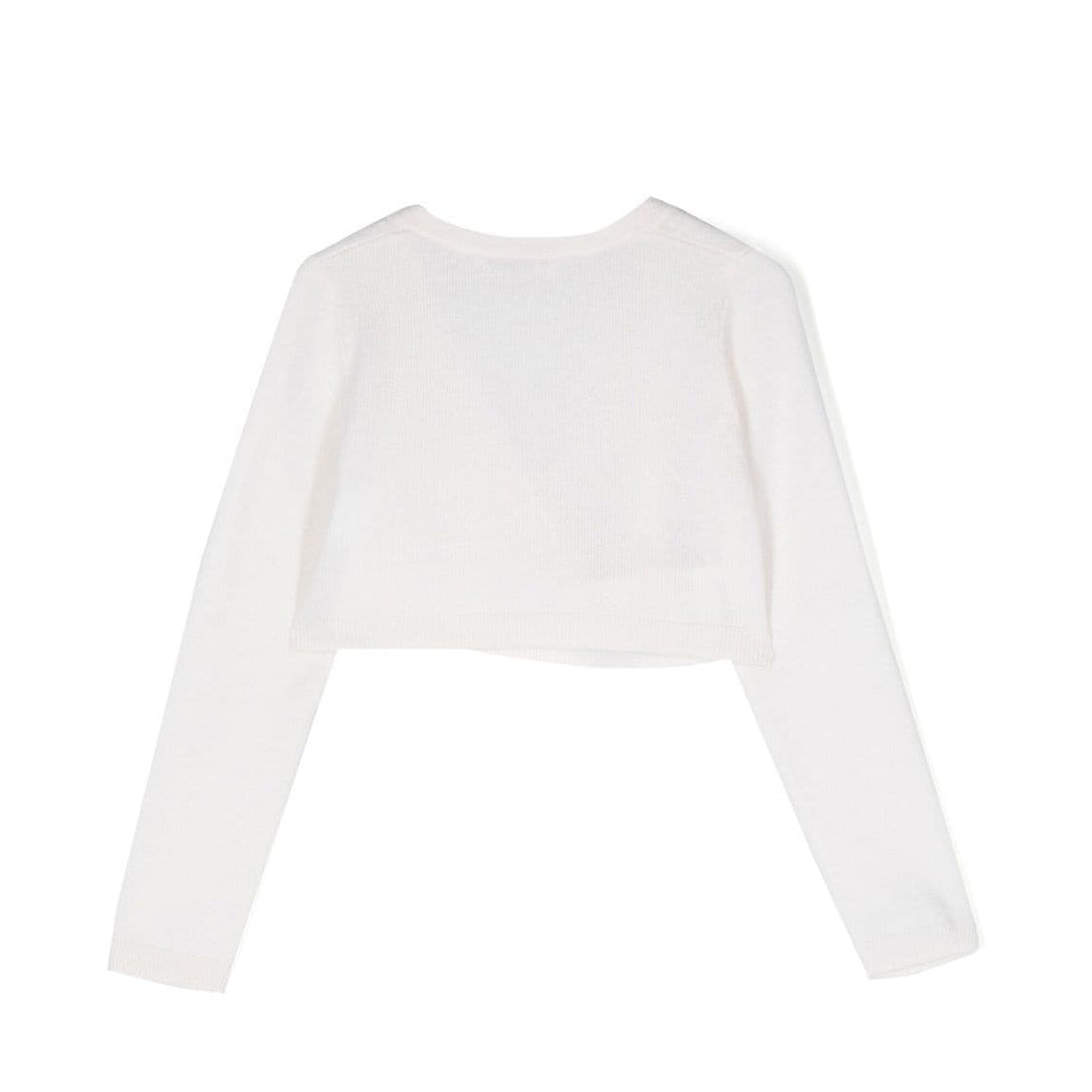 Girls White Cashmere Cardigan