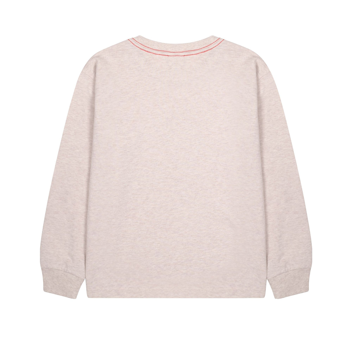Boys & Girls Oatmeal Printed Cotton Long Sleeves T-Shirt