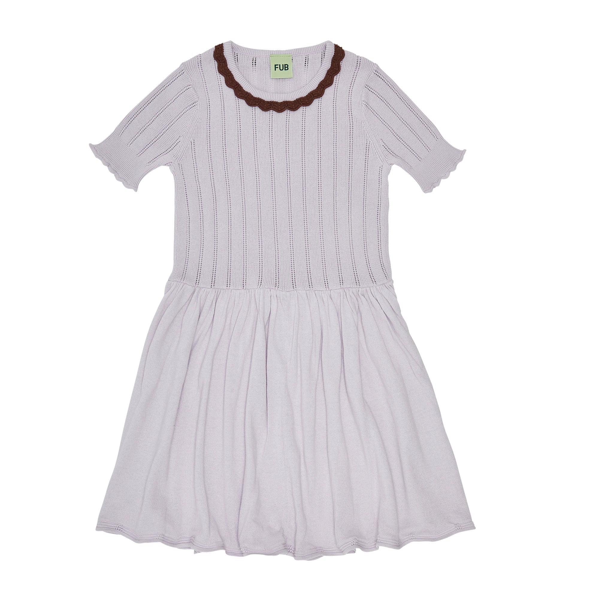 Girls Lilac Cotton Dress