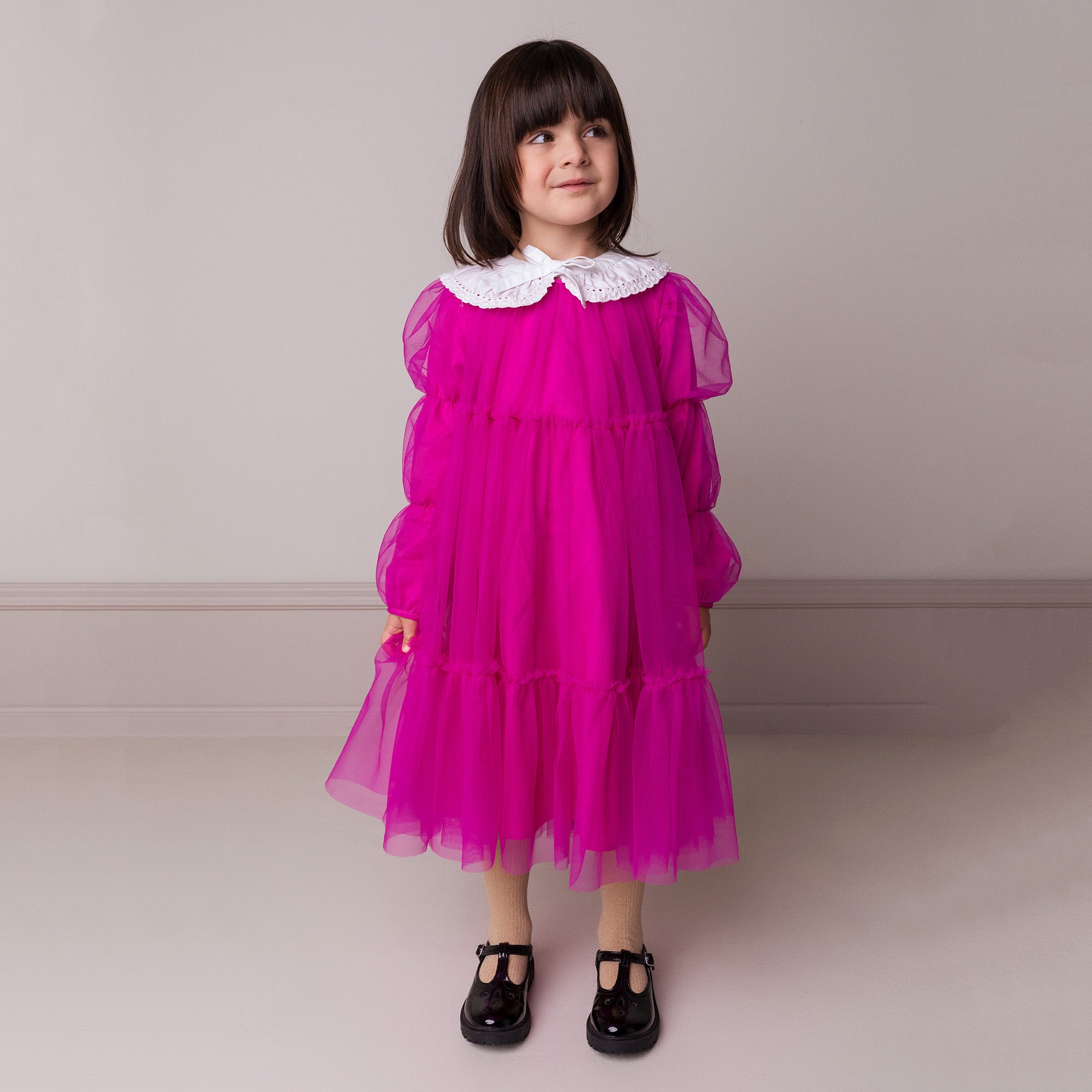 Girls Fuchsia Dress