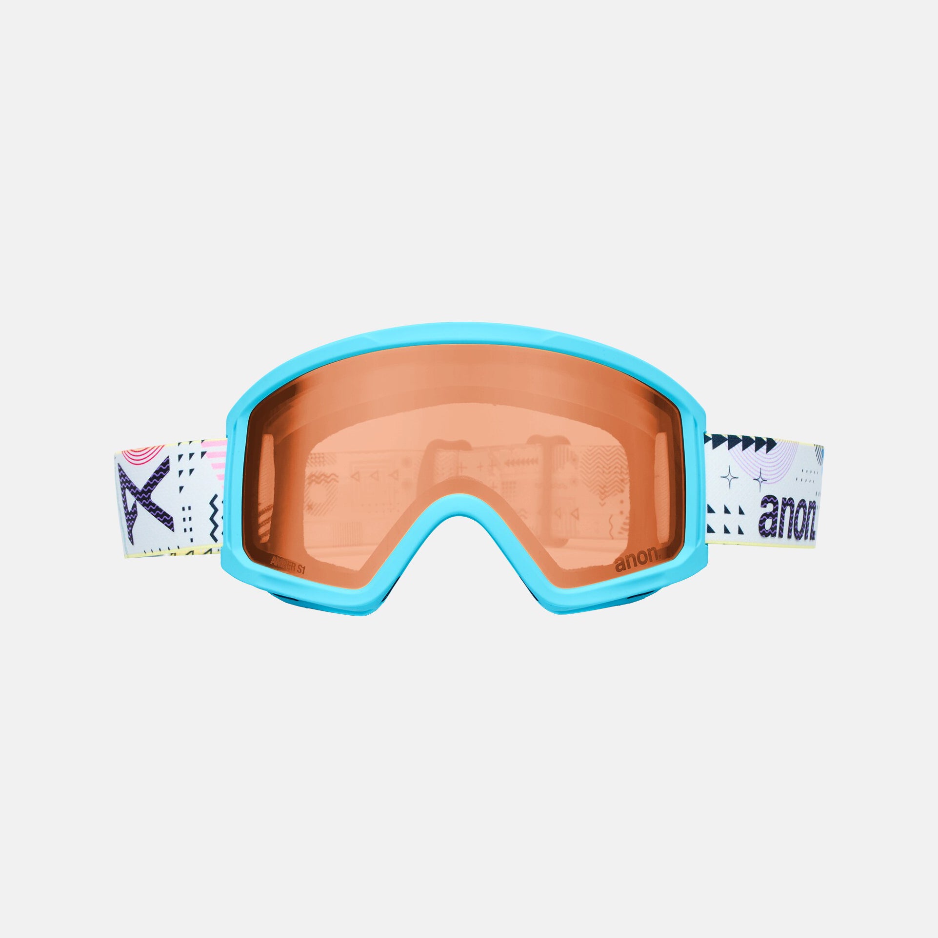 Boys & Girls Light Blue "Anon Tracker 2.0" Ski Goggles & Face Mask Set