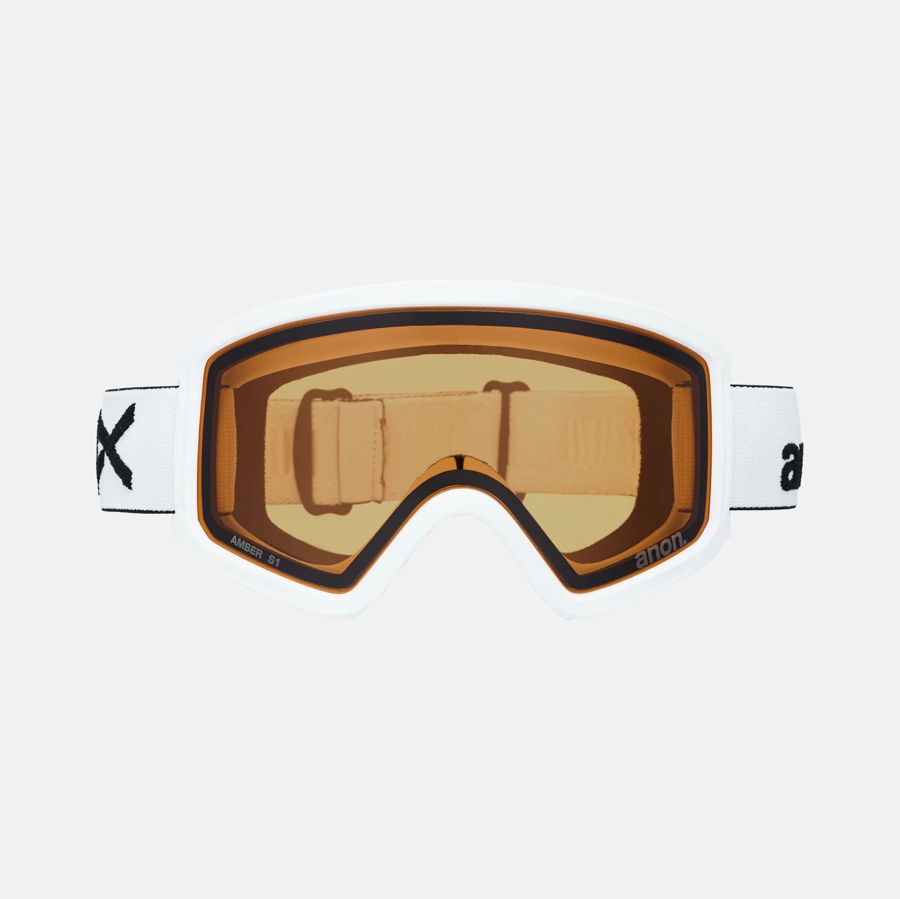 Boys & Girls White "Anon Tracker 2.0" Ski Goggles & Face Mask Set