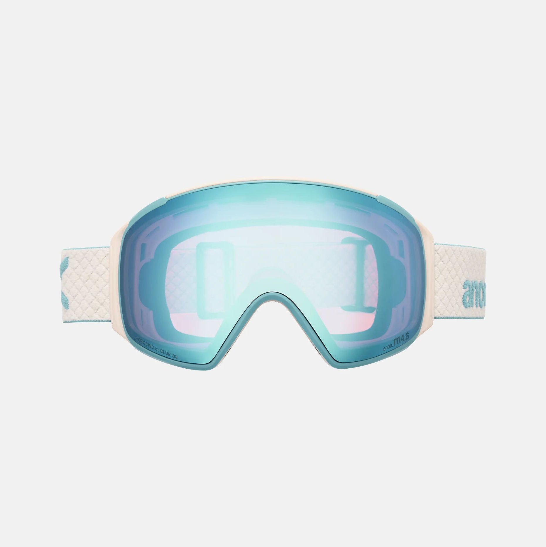 Adult Light Blue Ski Goggle & Face Mask Set(Anon M4S球面镜)