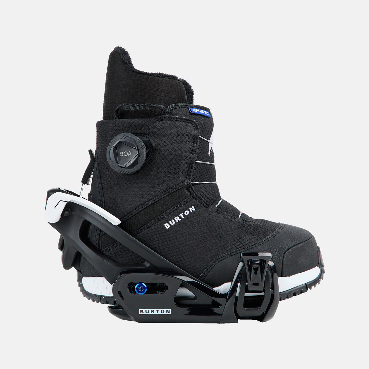 Fixations de snowboard "STEP ON" noires pour garçons et filles
