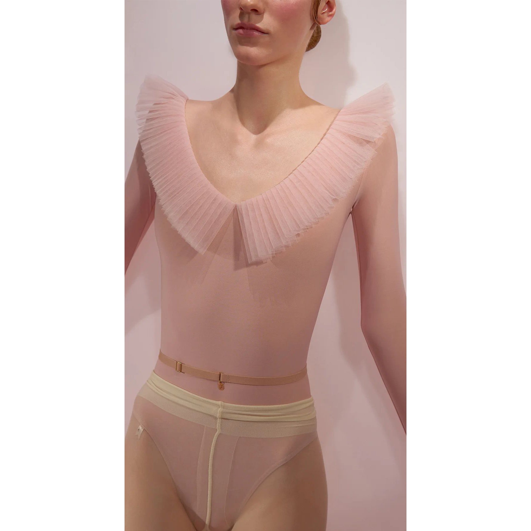 Girls Pink'JUNIOR GRAND'Ballet Onesies(J242LE83PV/baby blush)