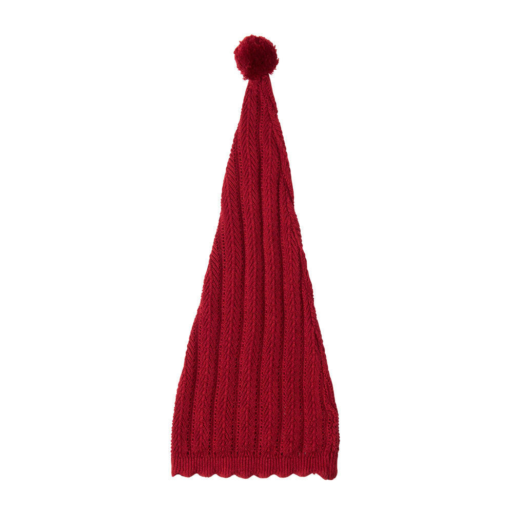 Boys & Girls Red Knitted Christmas Hat