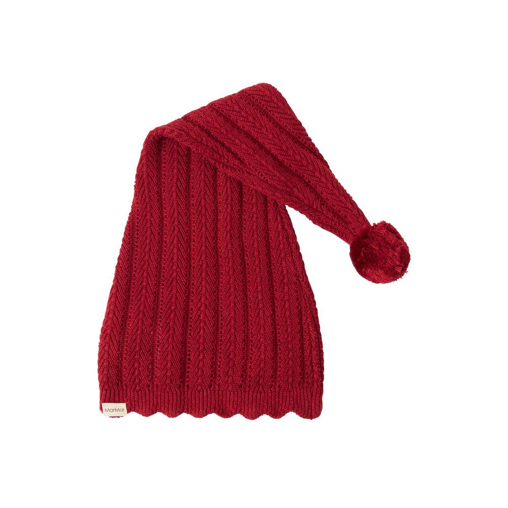 Boys & Girls Red Knitted Christmas Hat