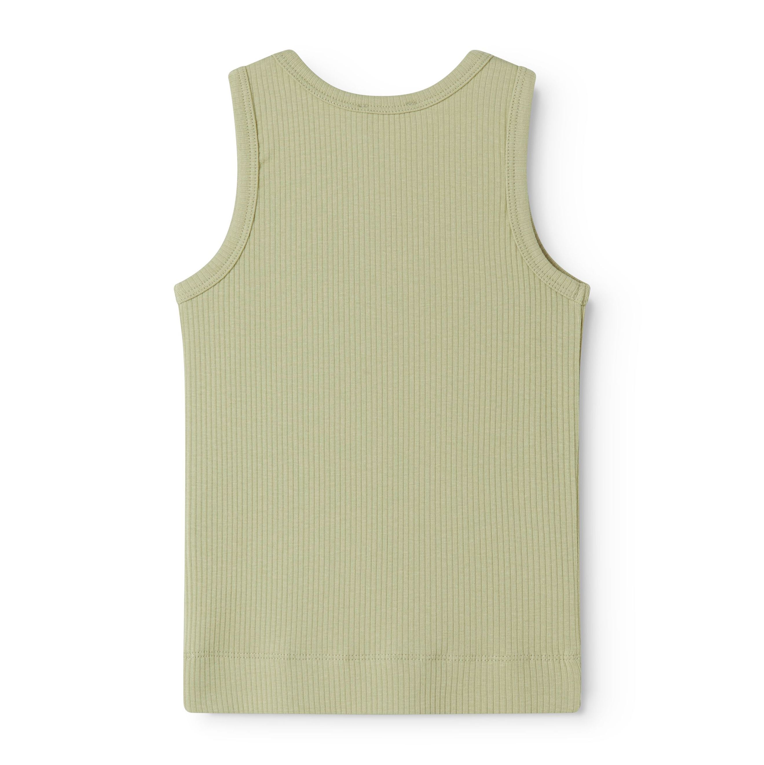 Boys & Girls Light Green Cotton Vest