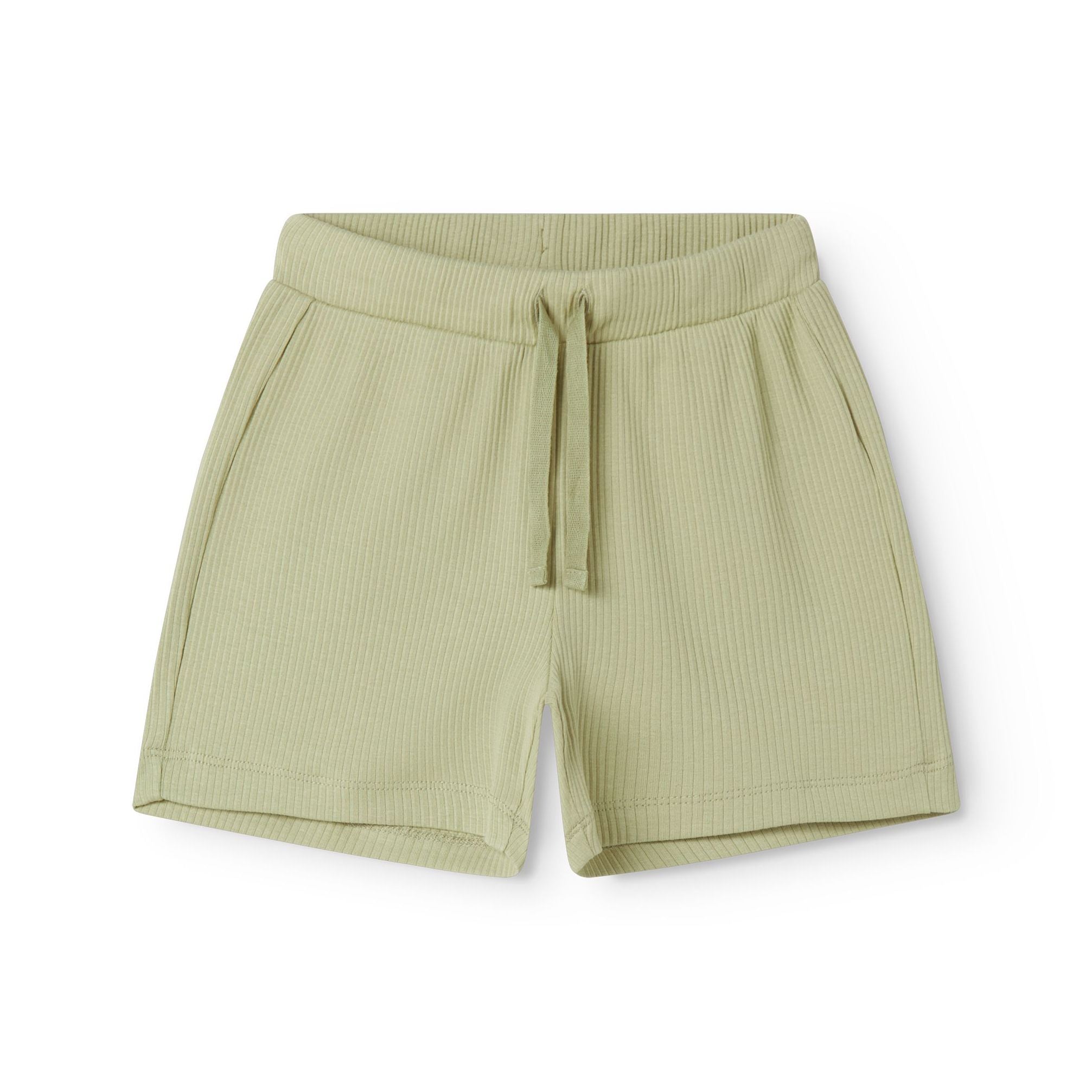 Boys & Girls Light Green Cotton Shorts