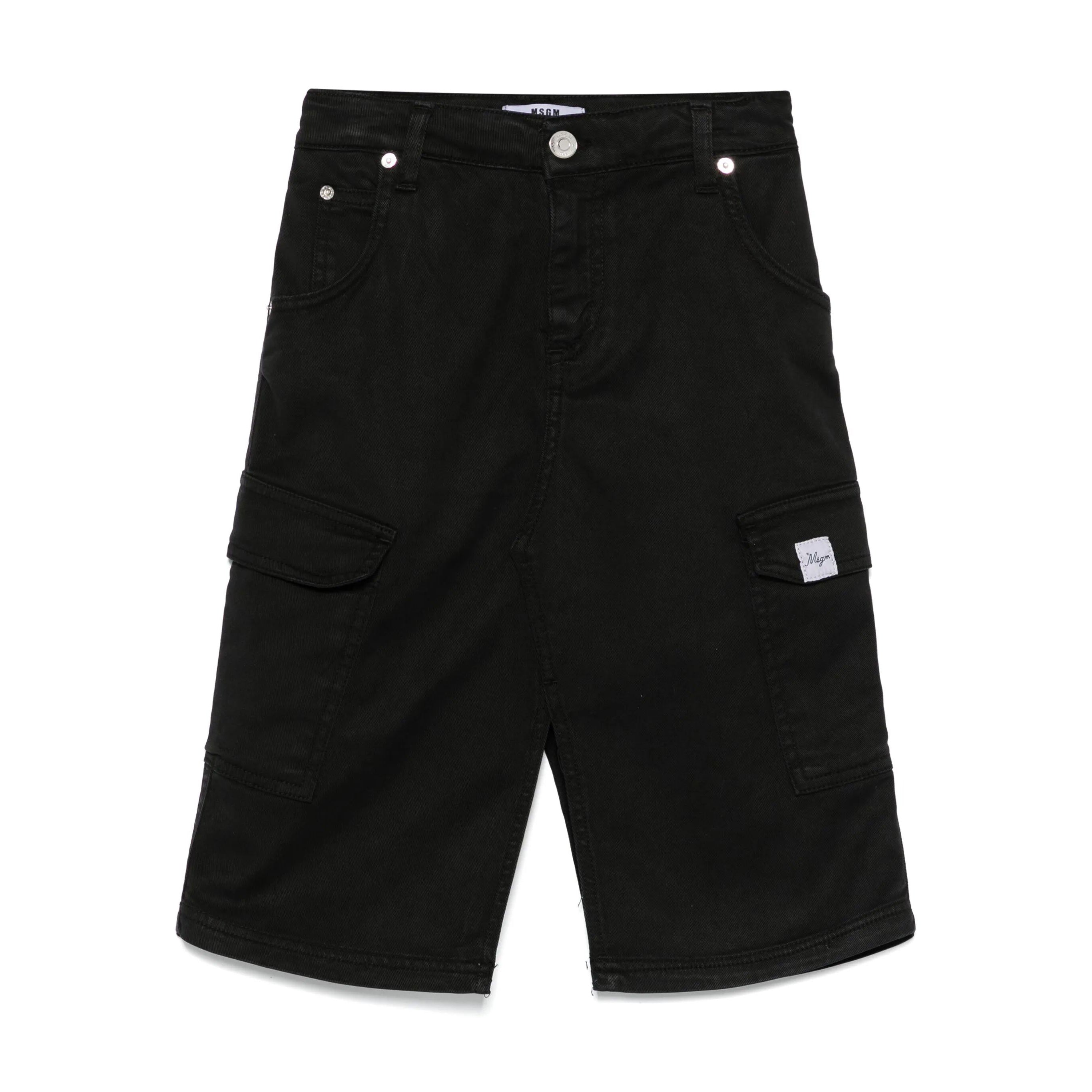 Girls Black Denim Skirt