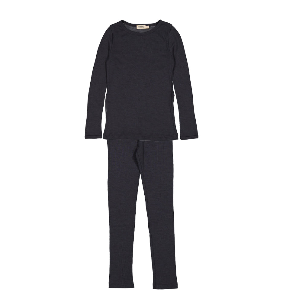 Boys & Girls Black Wool Set