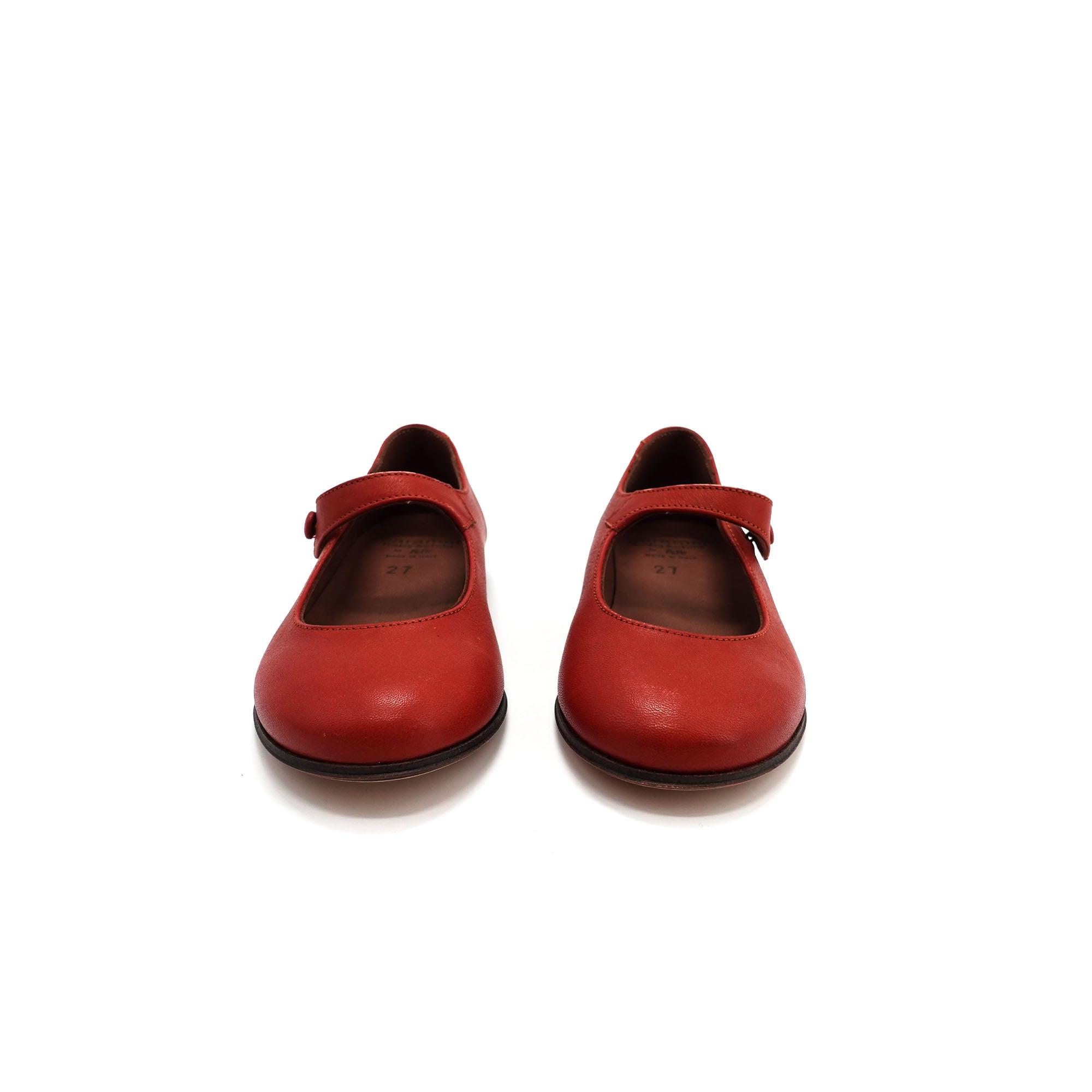 Girls Red Leather Shoes