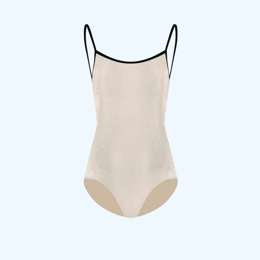 Justaucorps de ballet "Daniela/V-Buttermilk/V-Black" pour petites filles Milk
