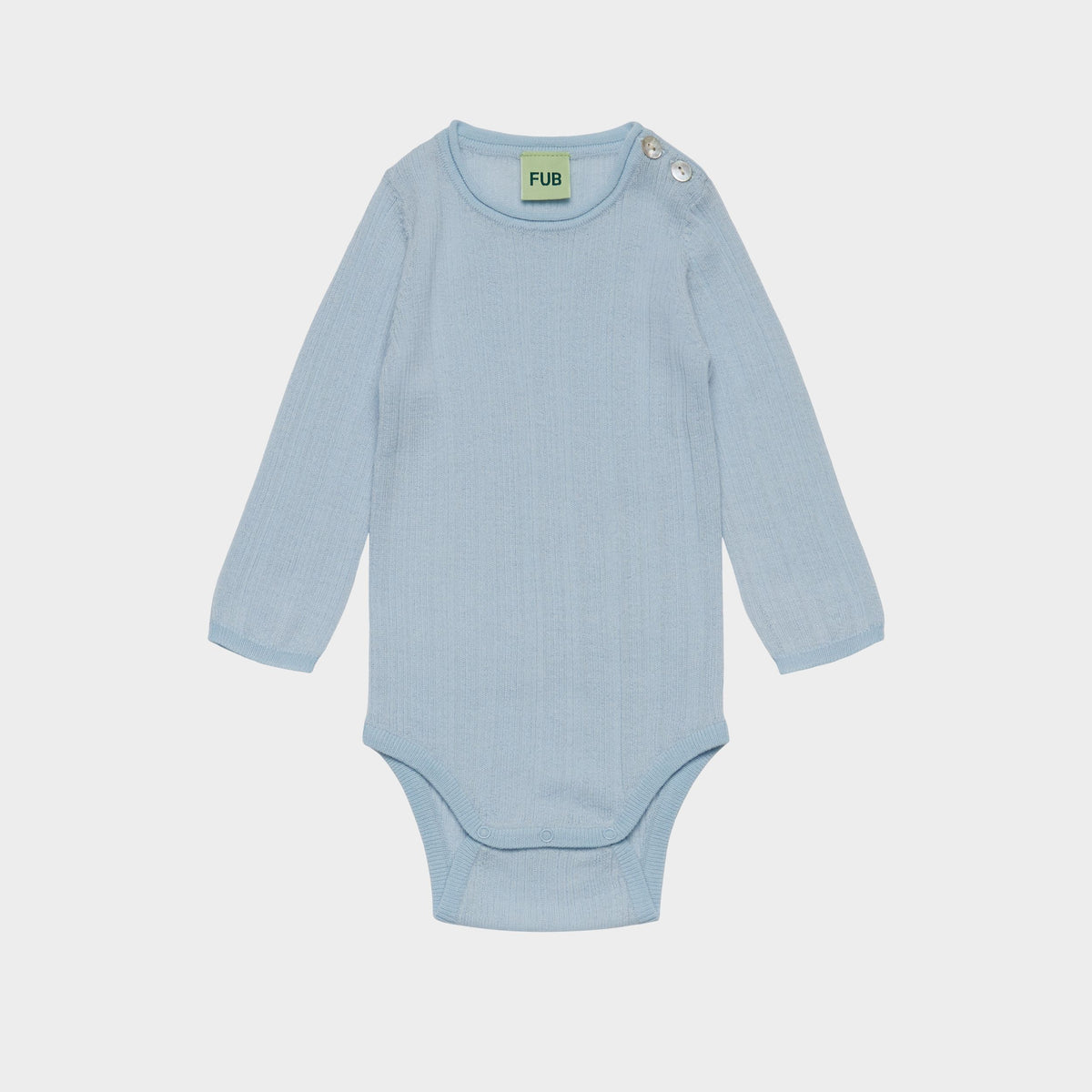 Baby Boys & Girls Light Blue Wool Babysuit