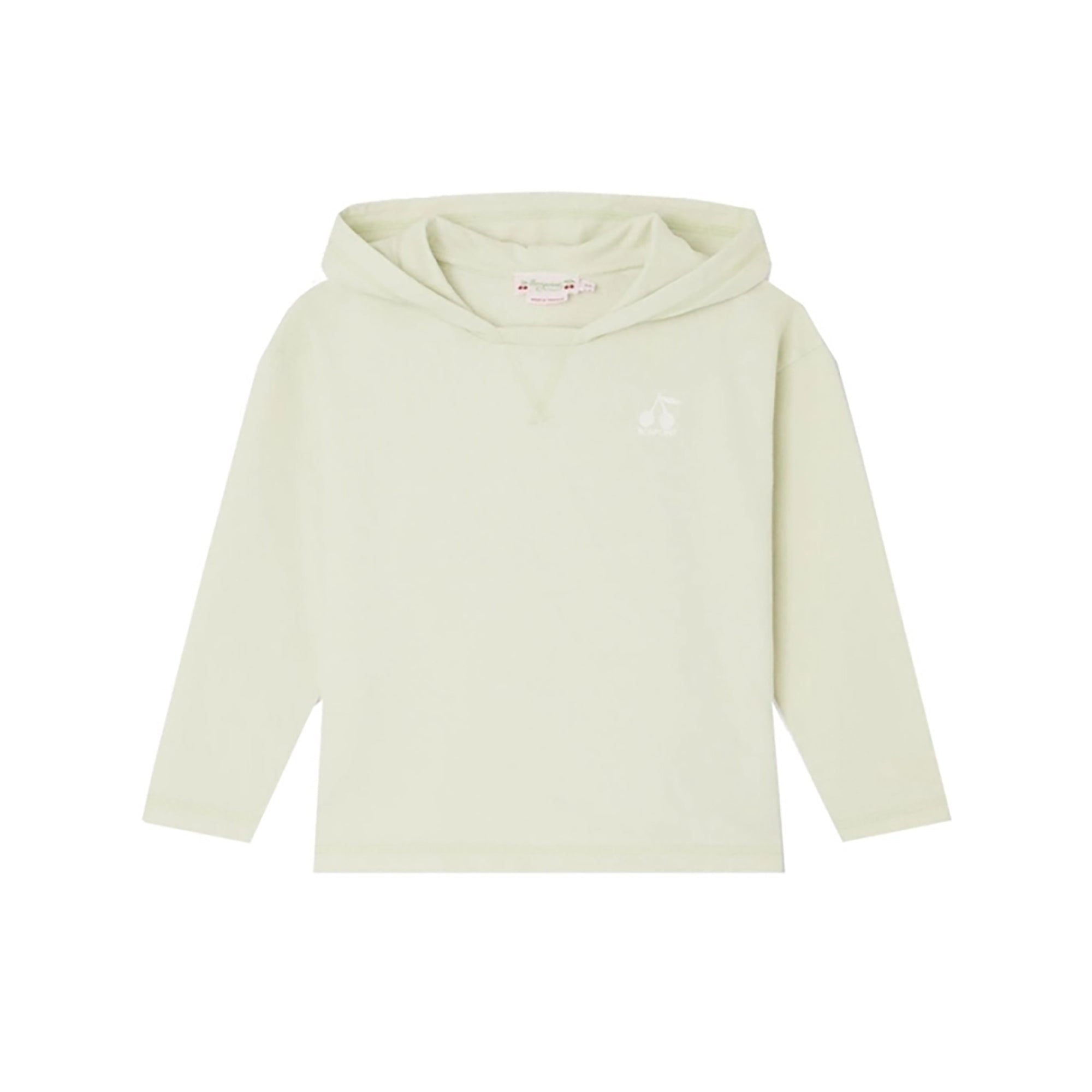 Girls Mint Cotton Hooded Sweatshirt