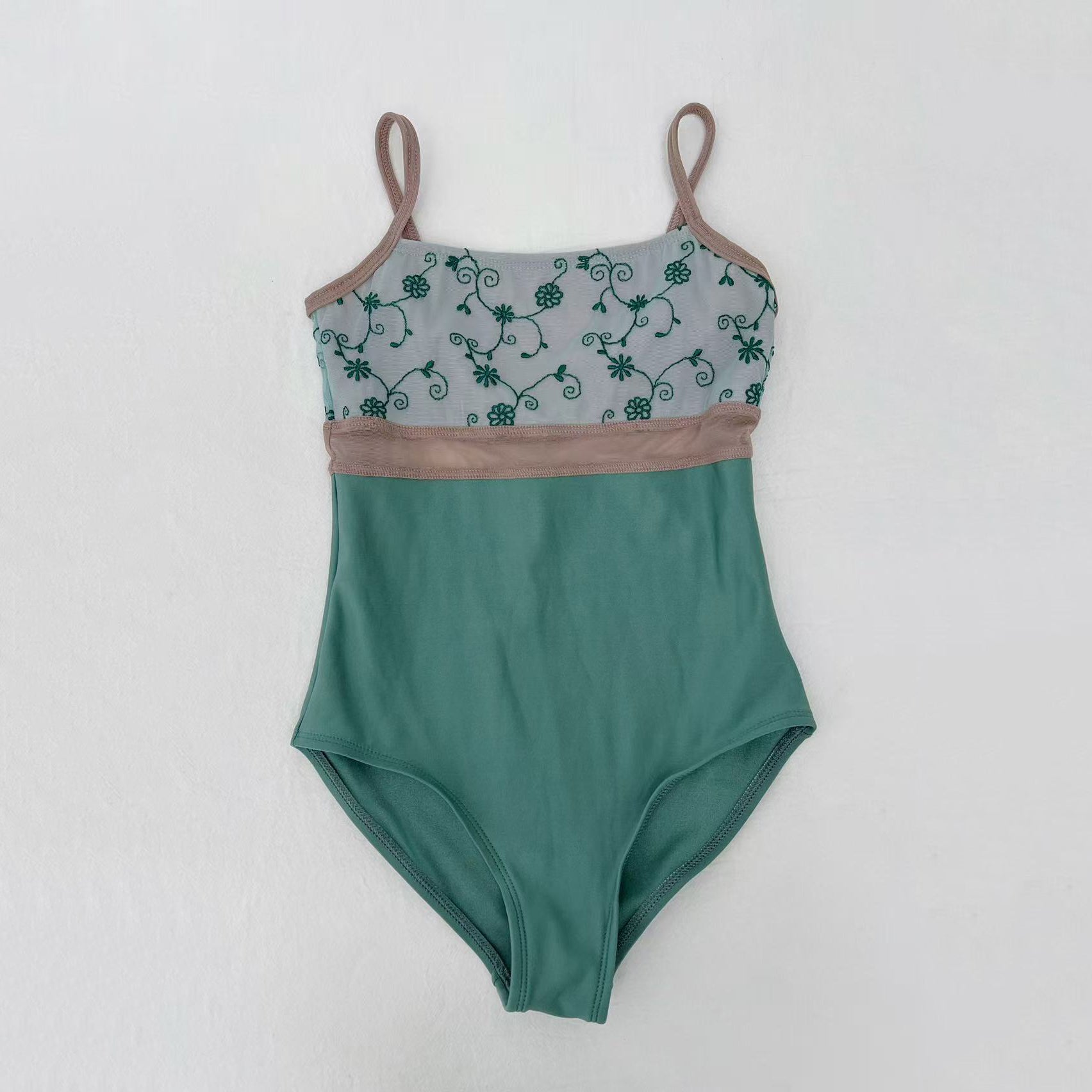 Girls Green"BRIGID"Ballet Onesies(KC17038-C18/L56+L09+TRD14+TP14)