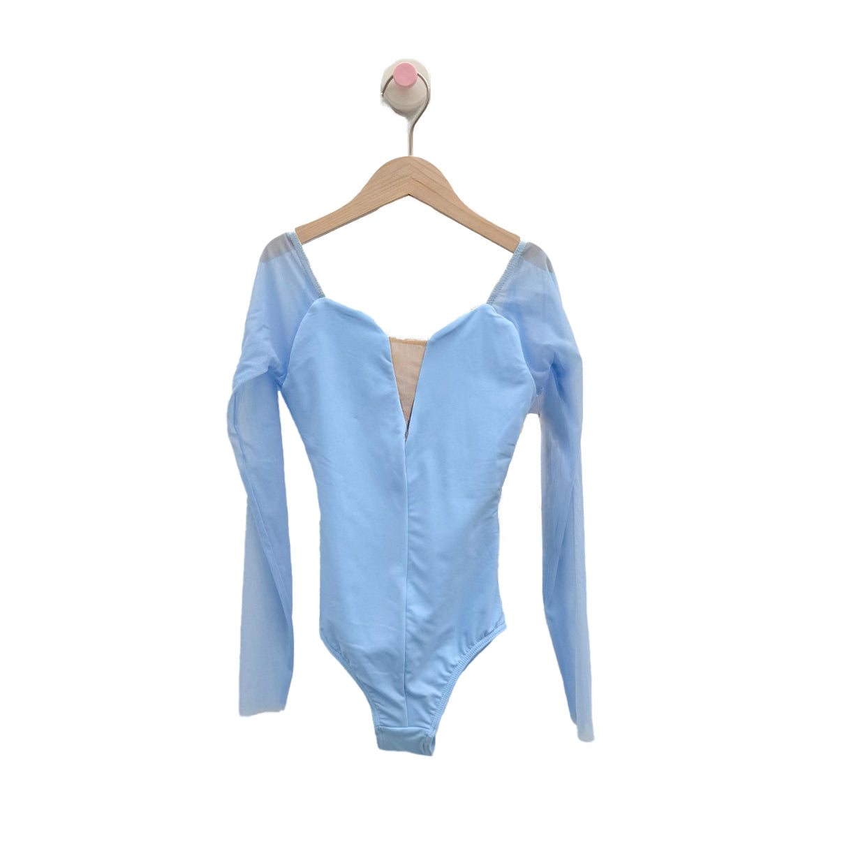 Girls Light Blue Long Sleeves Ballet Onesies(DAD1931M/Light Blue)