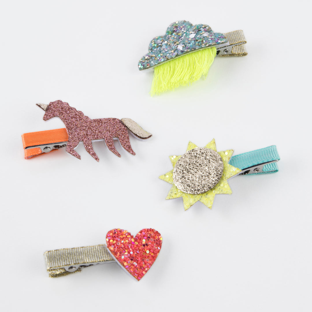 Icon Hair Clips (x 8)