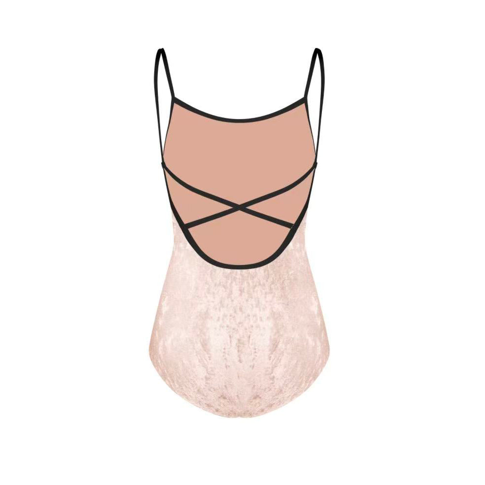Justaucorps de ballet pour filles Rose "Daniela/CV-Misty Rose/CV-Black"