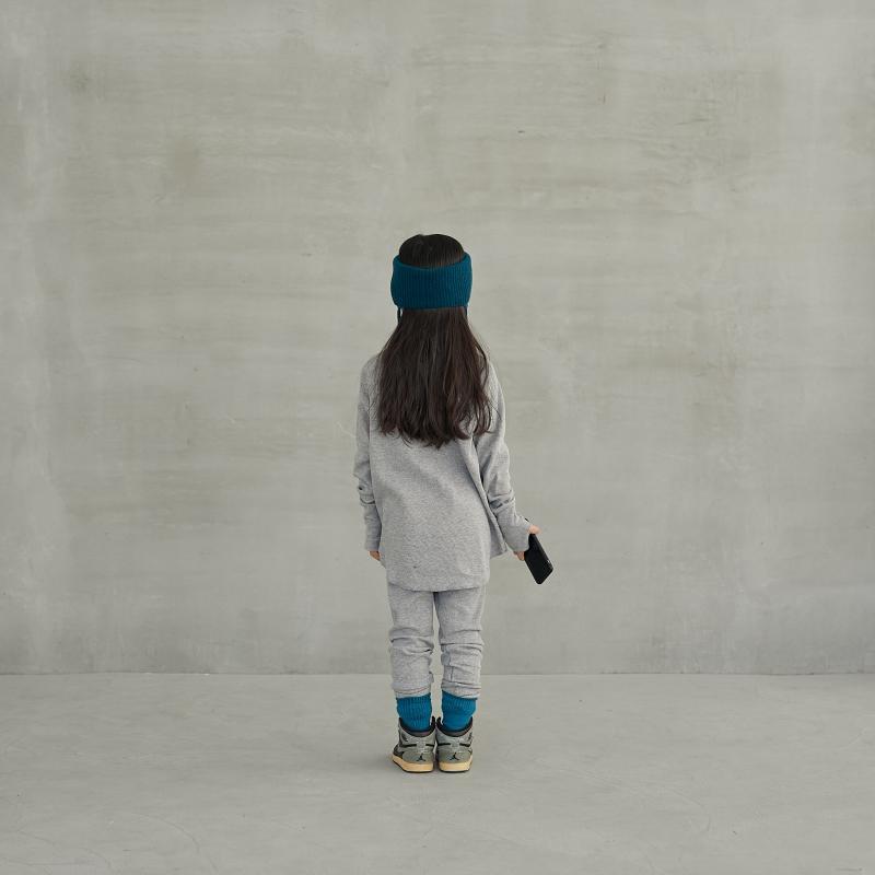 Boys & Girls Grey Cotton Leggings