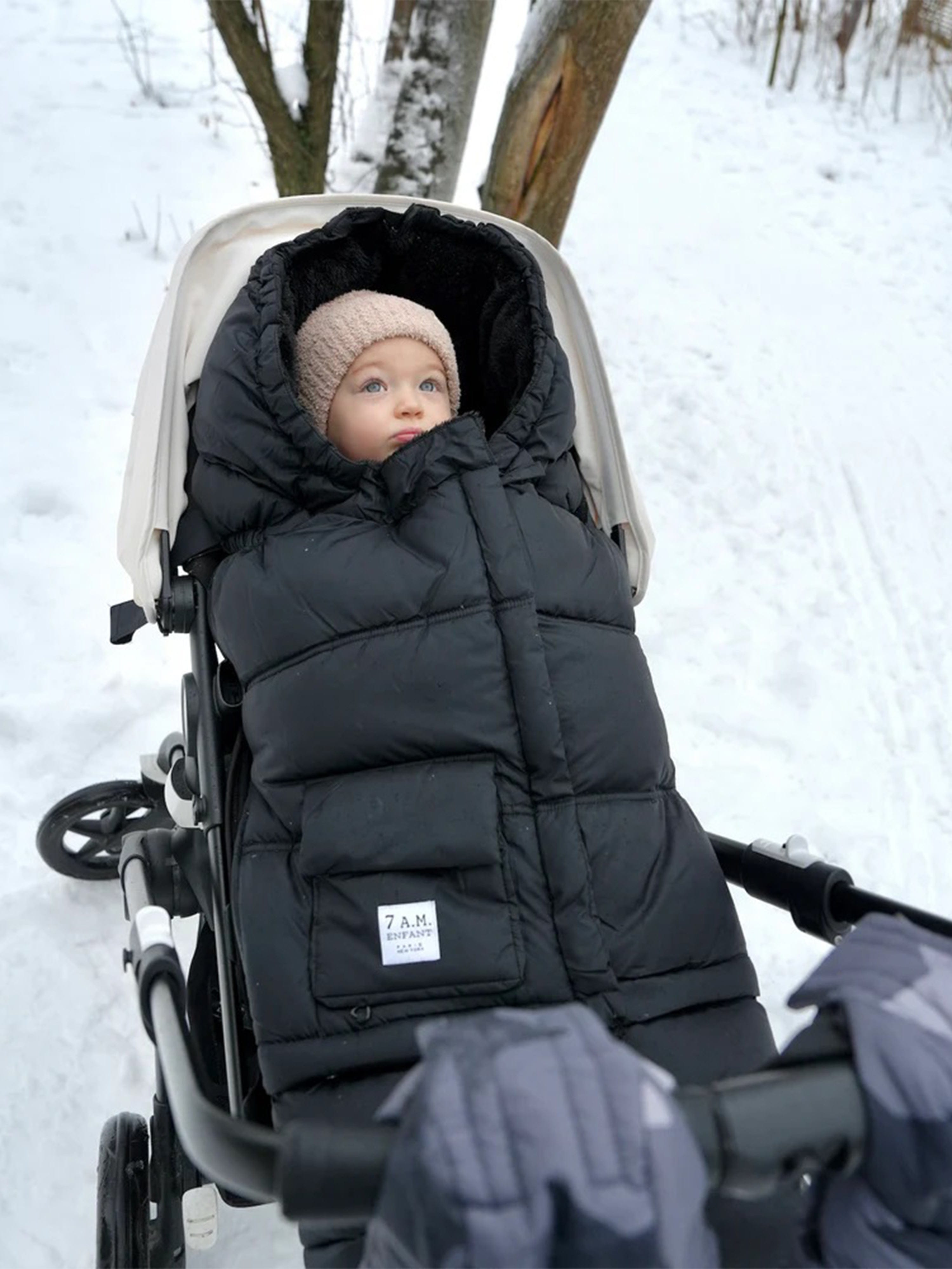7AM Enfant Baby Blanket 212 Evolution Nest in Black (97.8 x 44.5 x 5.1 cm)