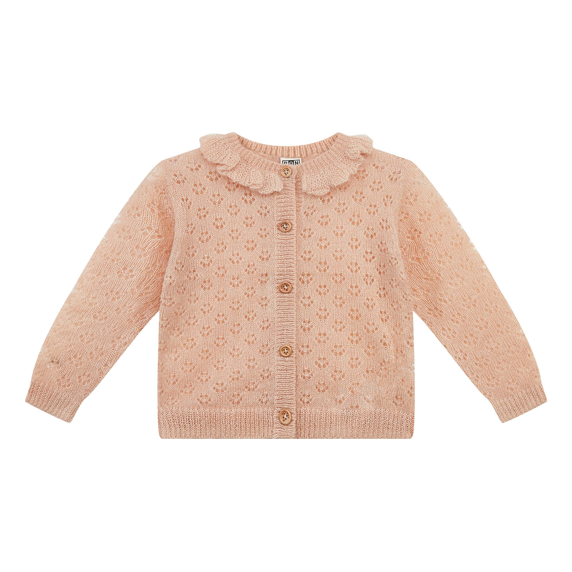 Baby Girls Pink Hollow Cardigan
