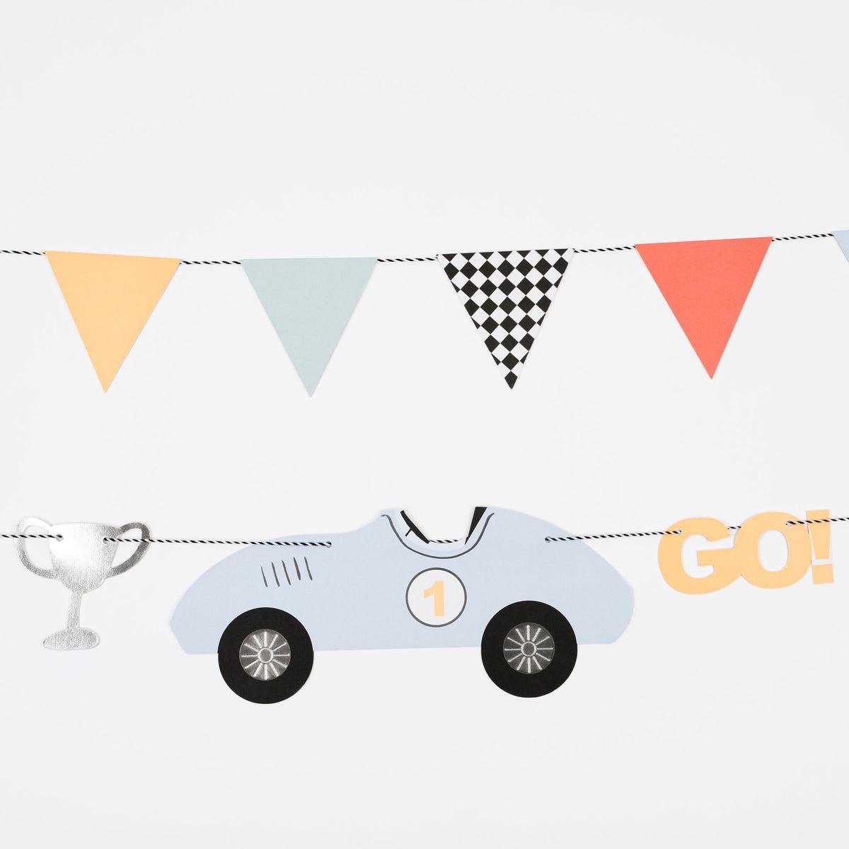 Guirlande de voitures de course